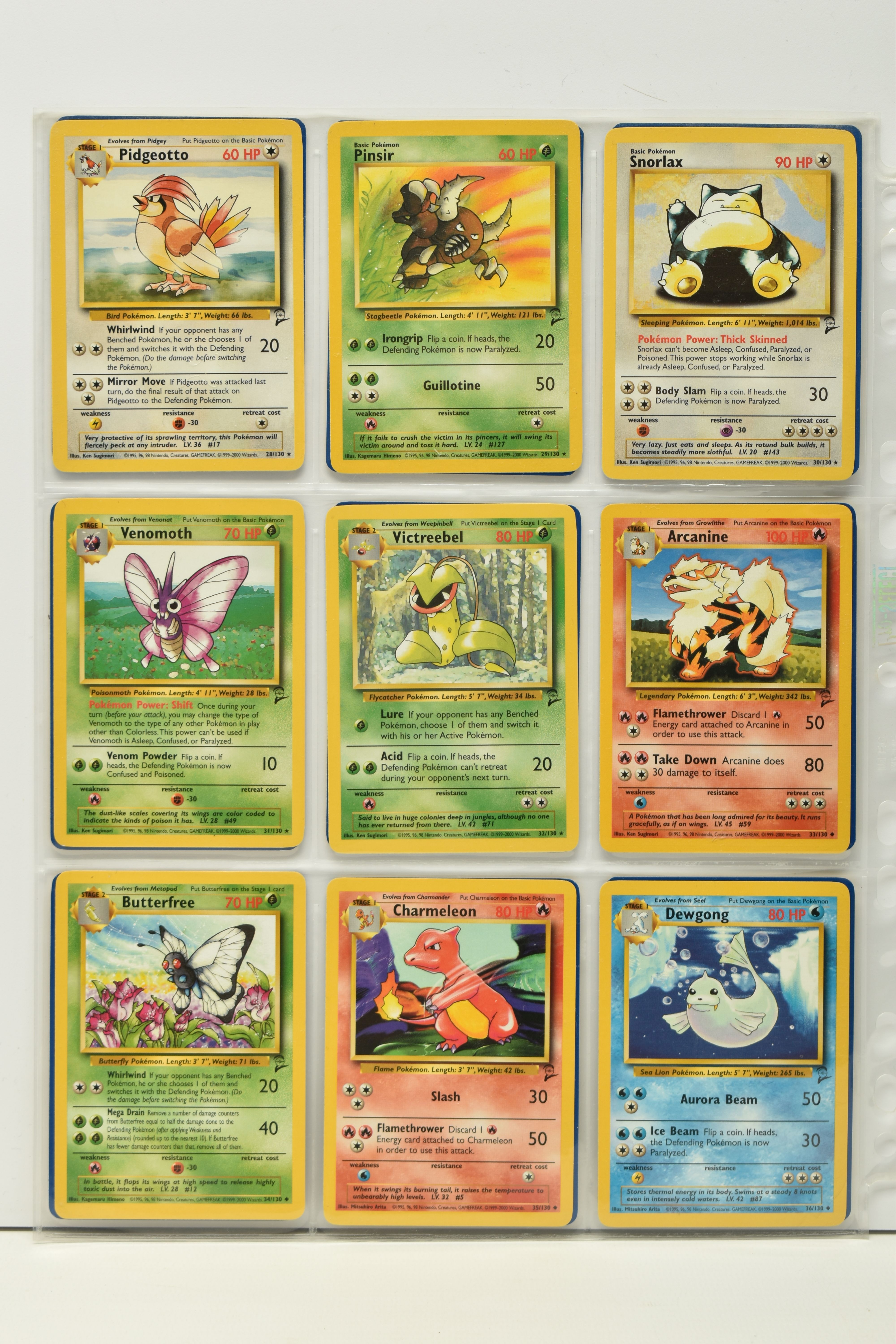 POKEMON COMPLETE BASE SET 2, all 130 cards are present, condition ranges from lightly played to - Image 4 of 15
