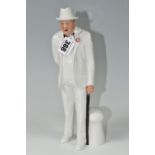 A ROYAL DOULTON FIGURE 'SIR WINSTON CHURCHILL' HN3057, height 27cm (1) (Condition Report: appears in