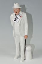 A ROYAL DOULTON FIGURE 'SIR WINSTON CHURCHILL' HN3057, height 27cm (1) (Condition Report: appears in