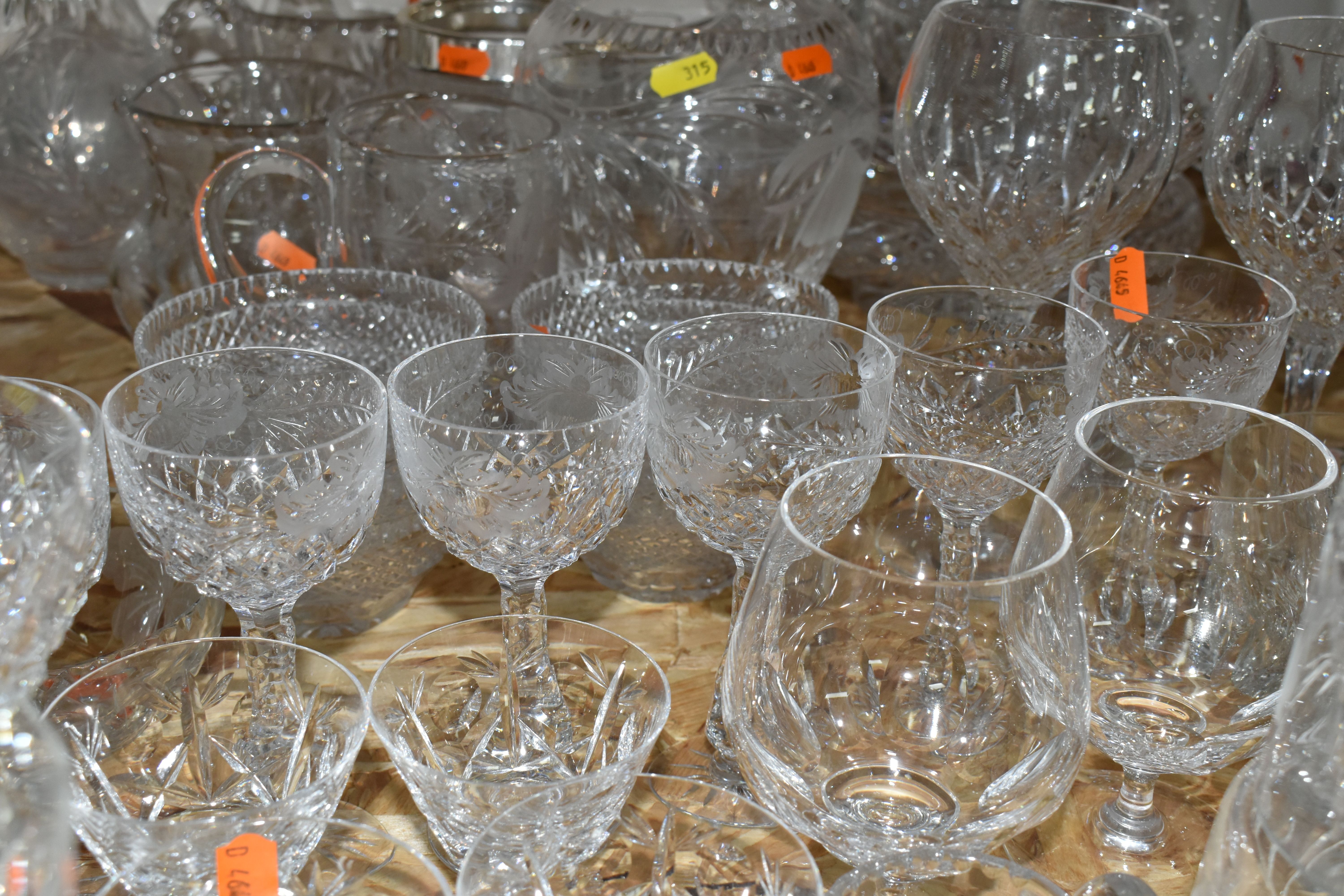 A QUANTITY OF CUT CRYSTAL AND GLASSWARE, maker's names include Royal Brierly, Stuart Crystal, - Image 6 of 6