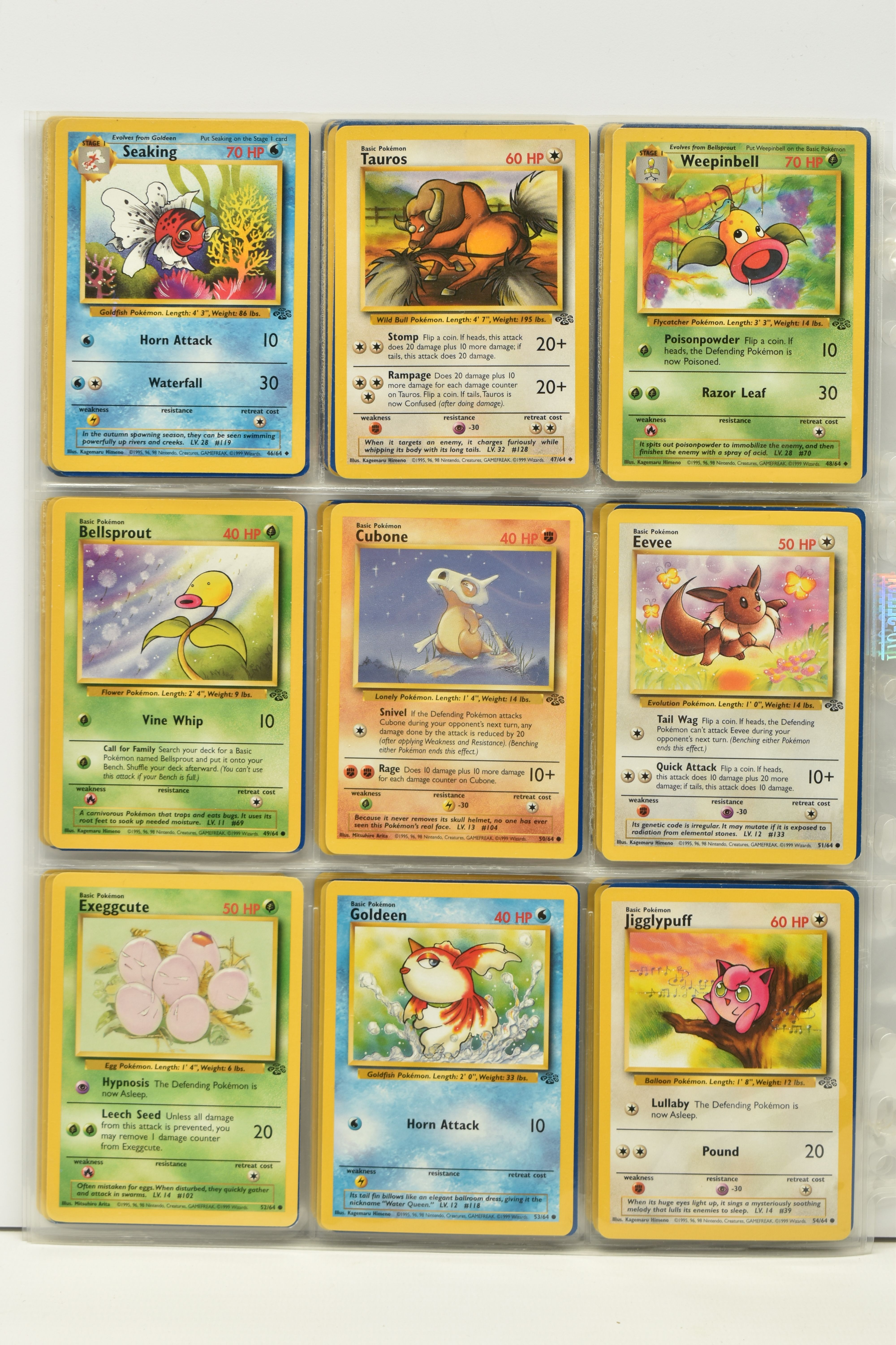 POKEMON COMPLETE JUNGLE SET, all 64 cards are present, no first editions are included, condition - Image 6 of 8