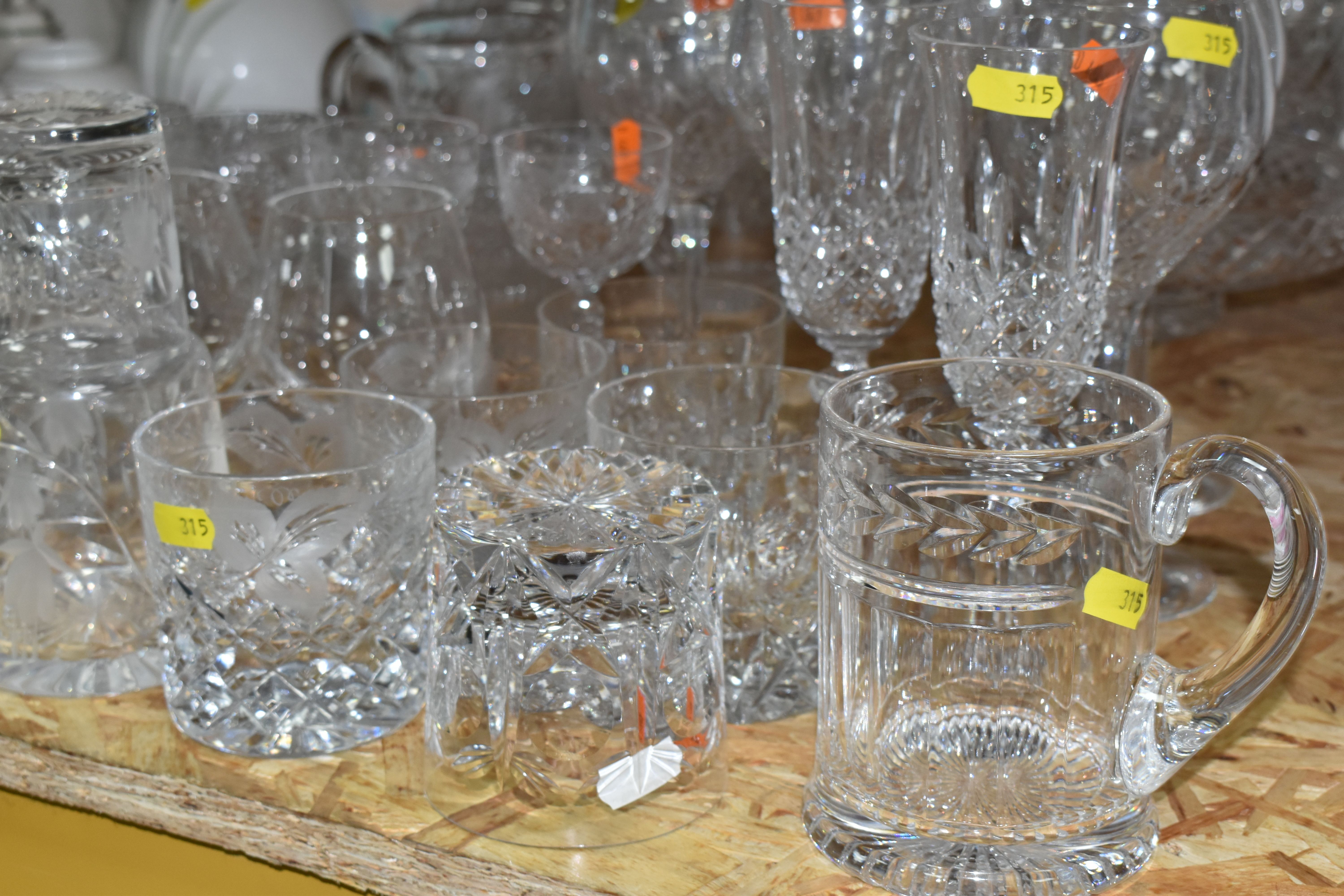 A QUANTITY OF CUT CRYSTAL AND GLASSWARE, maker's names include Royal Brierly, Stuart Crystal, - Image 3 of 6