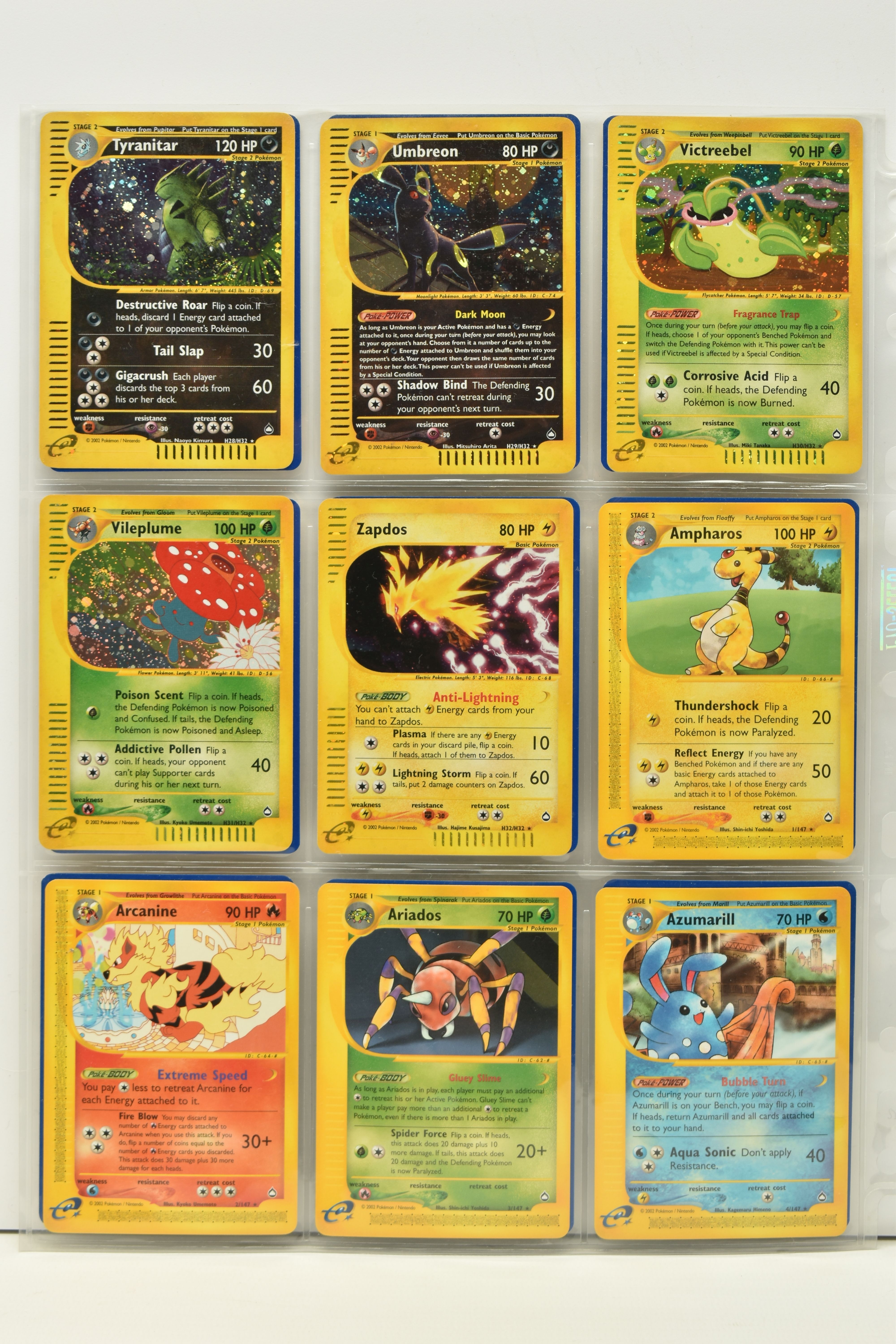 POKEMON COMPLETE AQUAPOLIS MASTER SET, all cards are present, including the secret rare Kingdra, - Image 4 of 38