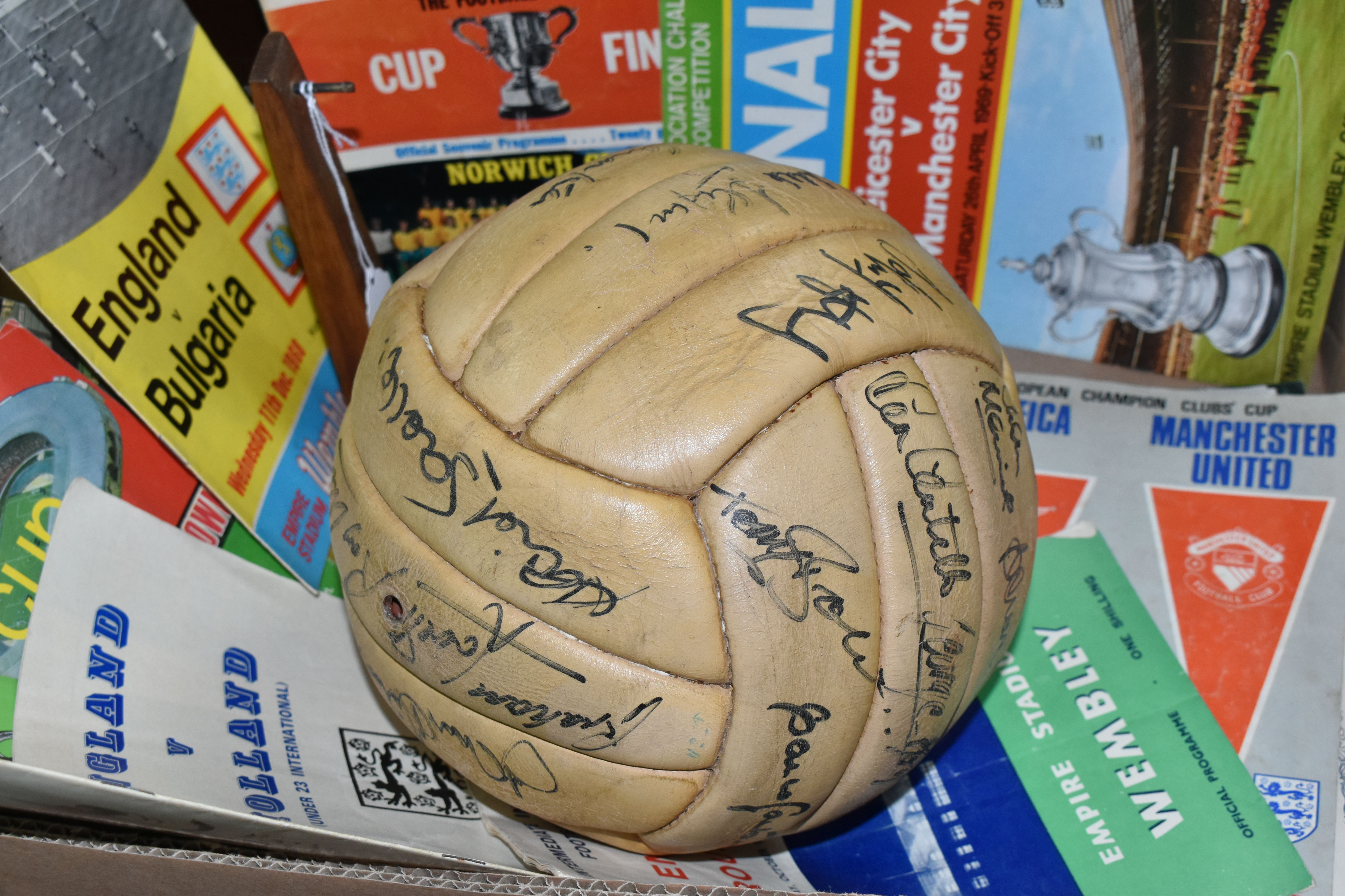 A SIGNED FOOTBALL, match ball signed by the players from the West Bromwich Albion v. Manchester Utd. - Image 5 of 5