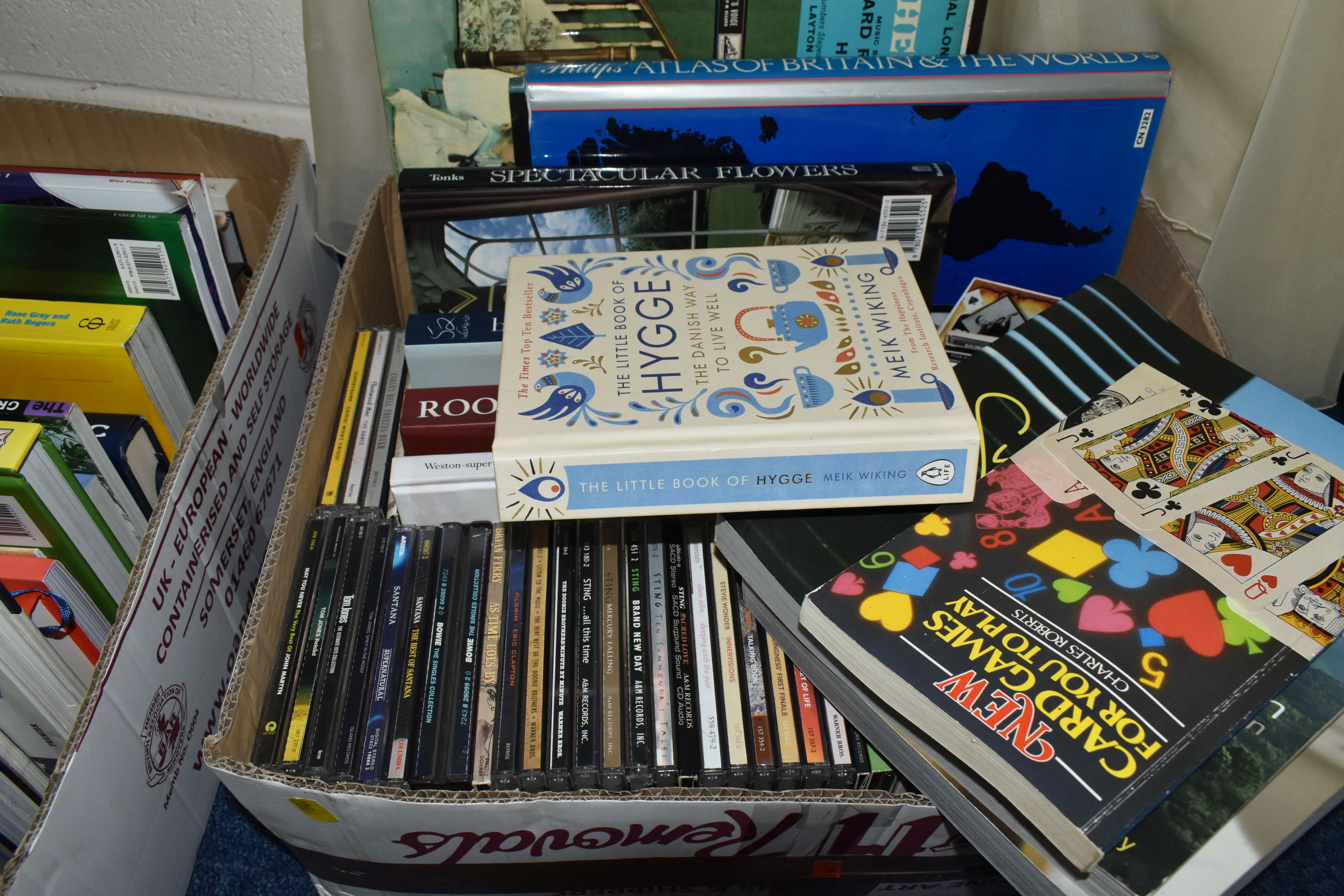 FOUR BOXES OF BOOKS, CDS, and LPs, the sixty five books to include a variety of cookbooks, classics, - Image 5 of 7