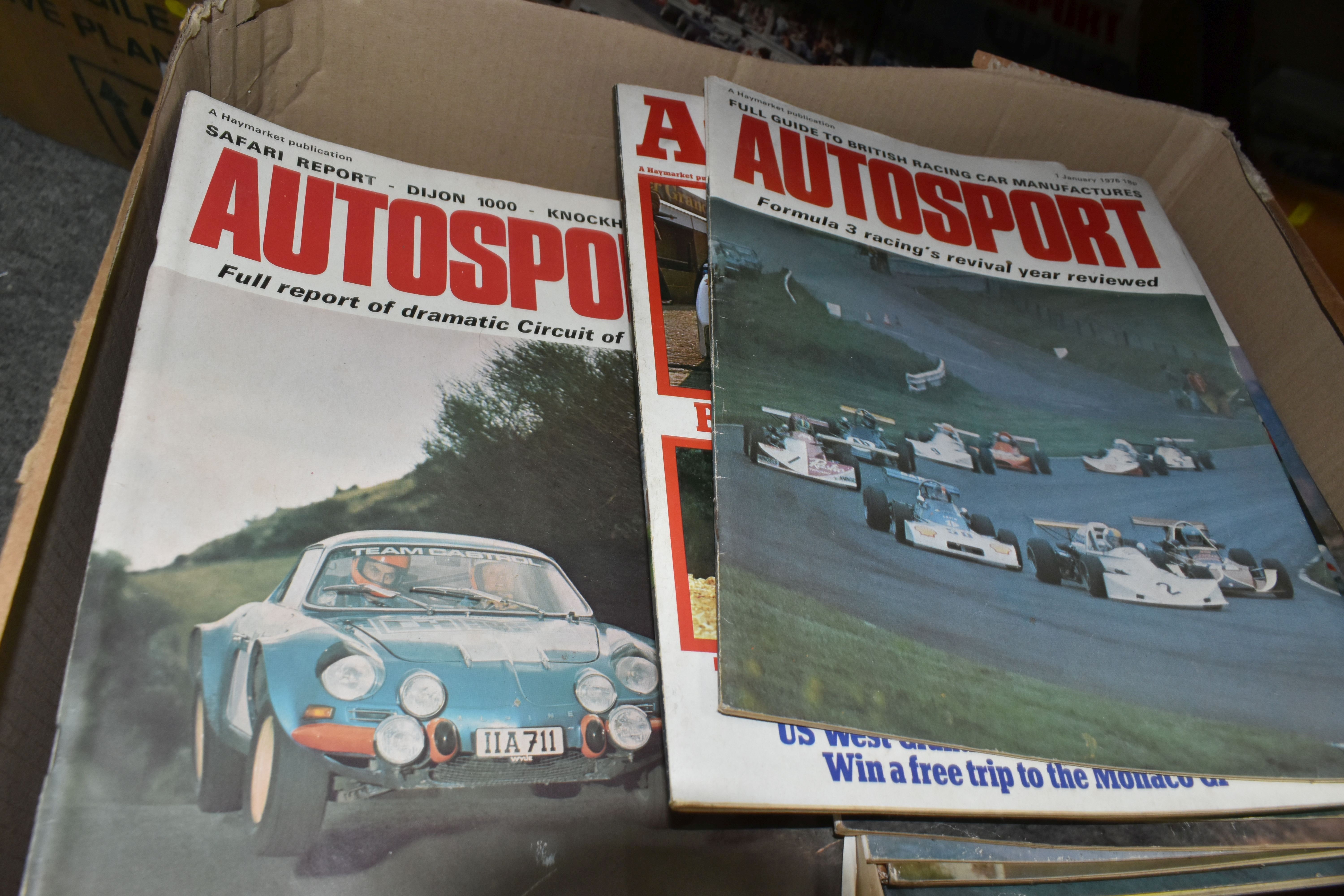 EIGHT BOXES OF AUTOSPORT MAGAZINES, editions range from 1971 to 2015 together with a box - Image 7 of 7