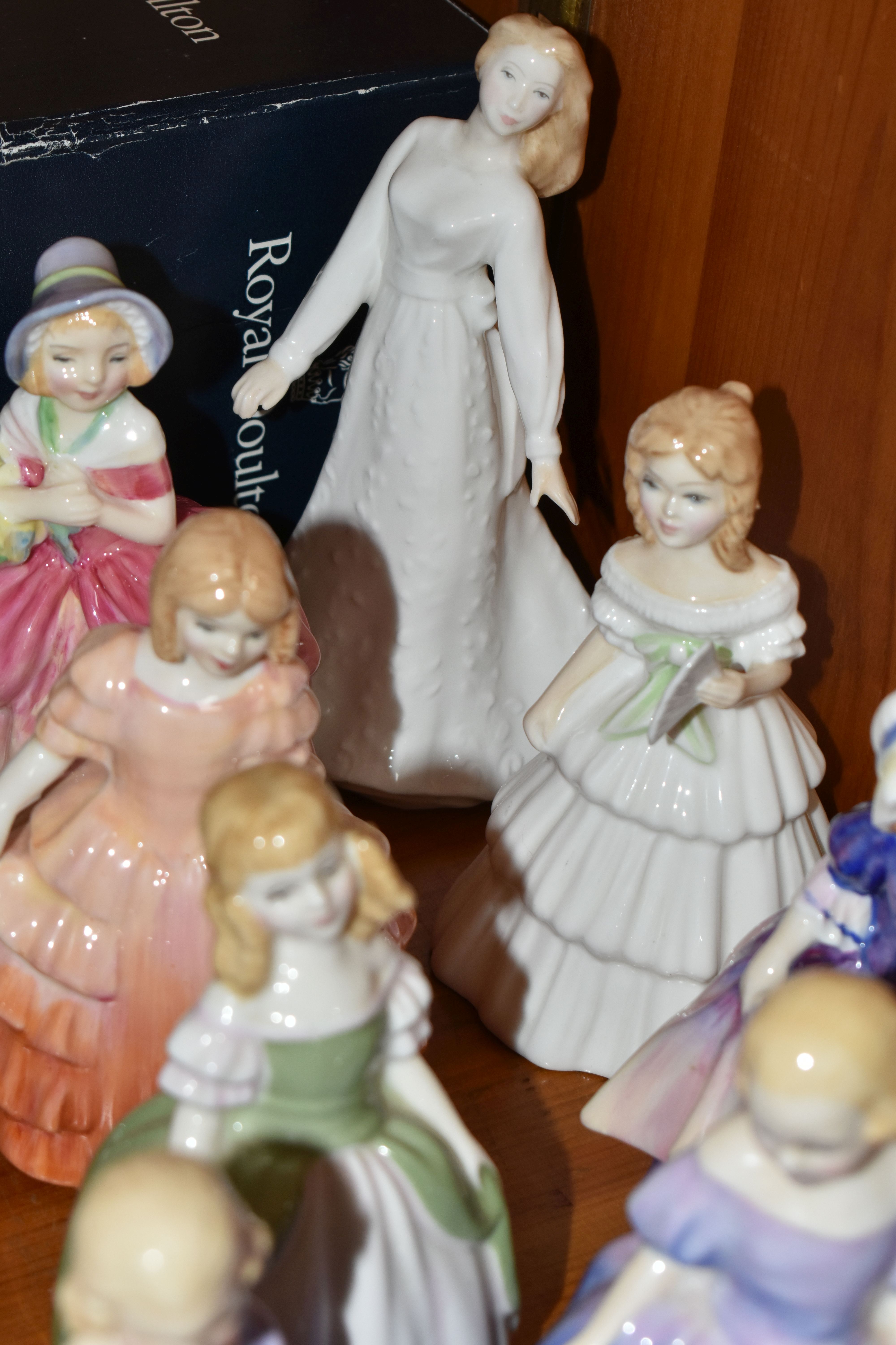 A GROUP OF SEVENTEEN ROYAL DOULTON SMALL LADIES, comprising Sentiments -Happy Anniversary HN4068 ( - Image 7 of 7