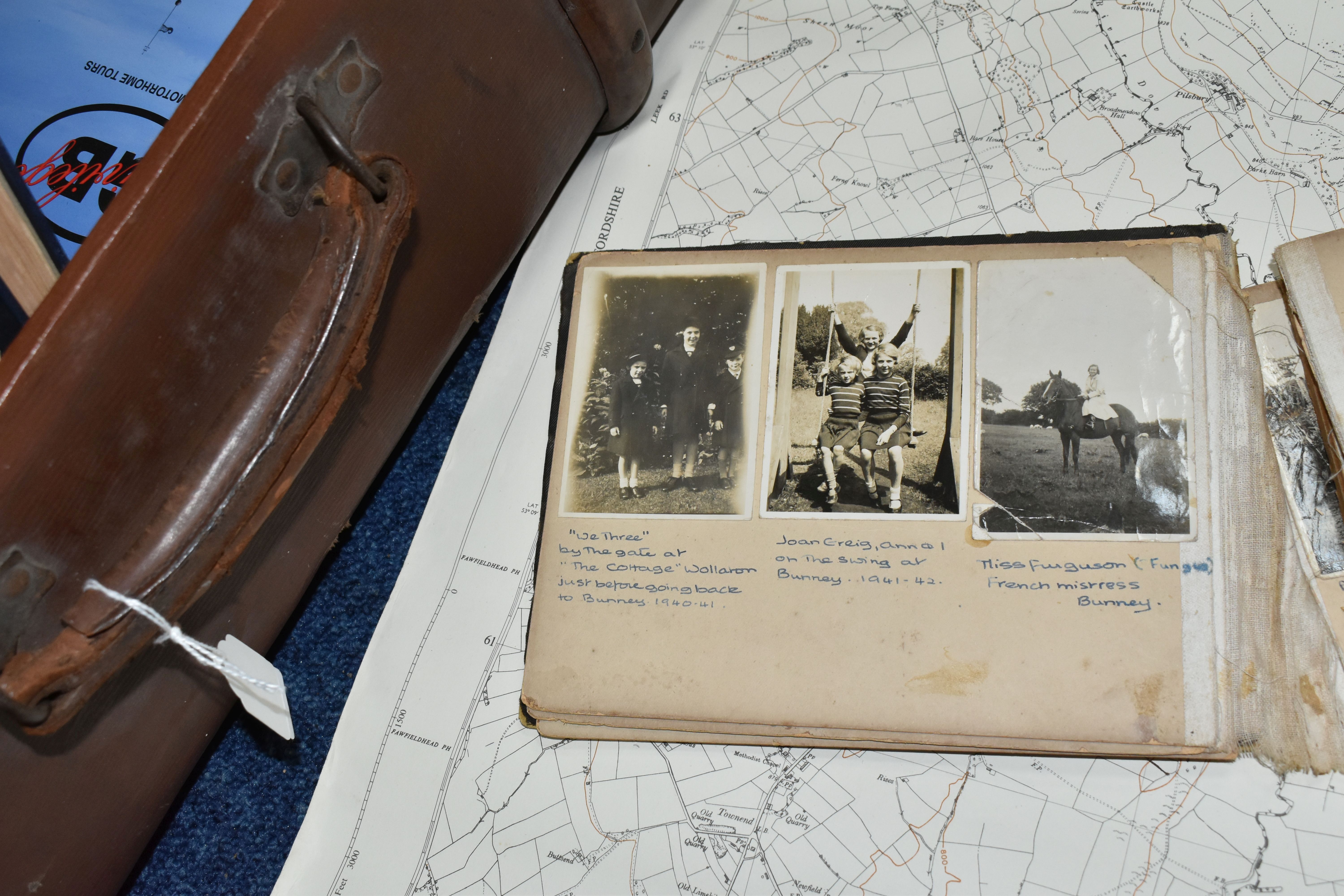 THREE OLD CASES CONTAINING A COLLECTION OF MAGAZINES, LETTERS, POSTCARDS, FIVE 1950'S ORDNANCE - Image 6 of 9