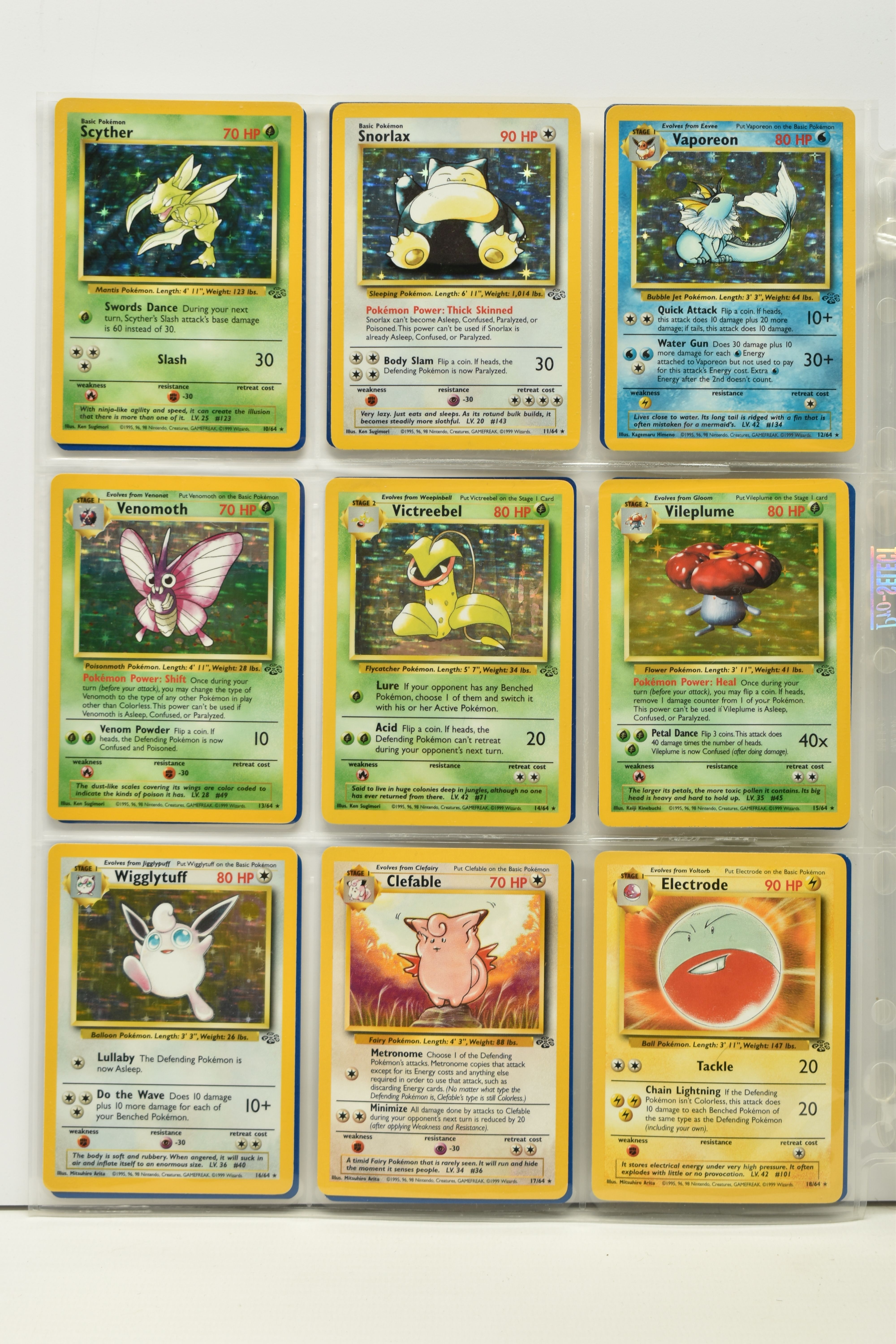 POKEMON COMPLETE JUNGLE SET, all 64 cards are present, no first editions are included, condition - Image 2 of 8