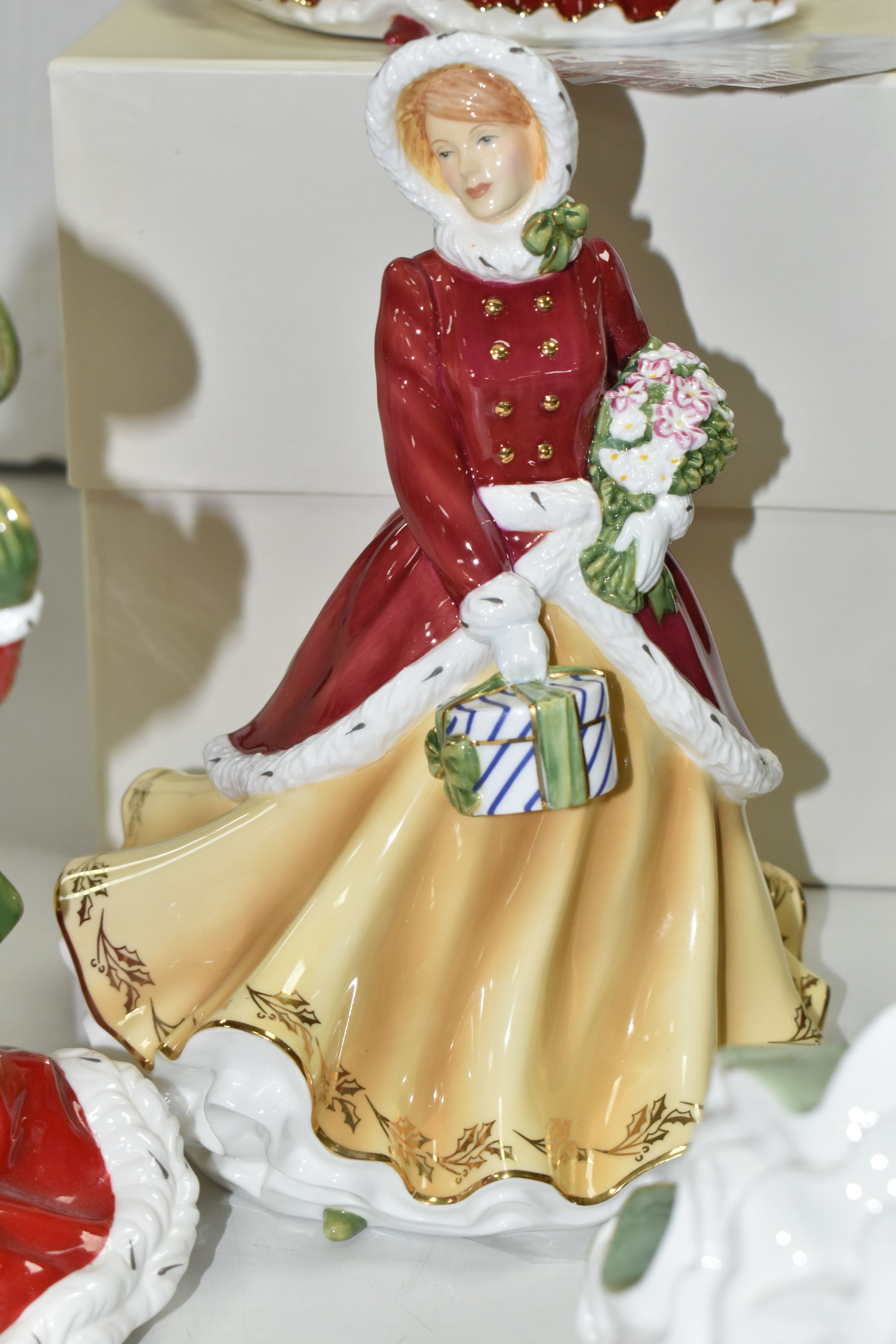 FOUR BOXED ROYAL DOULTON CHRISTMAS DAY FIGURINES, comprising Christmas Day 2000 HN4242, 2005 HN4723, - Image 6 of 6