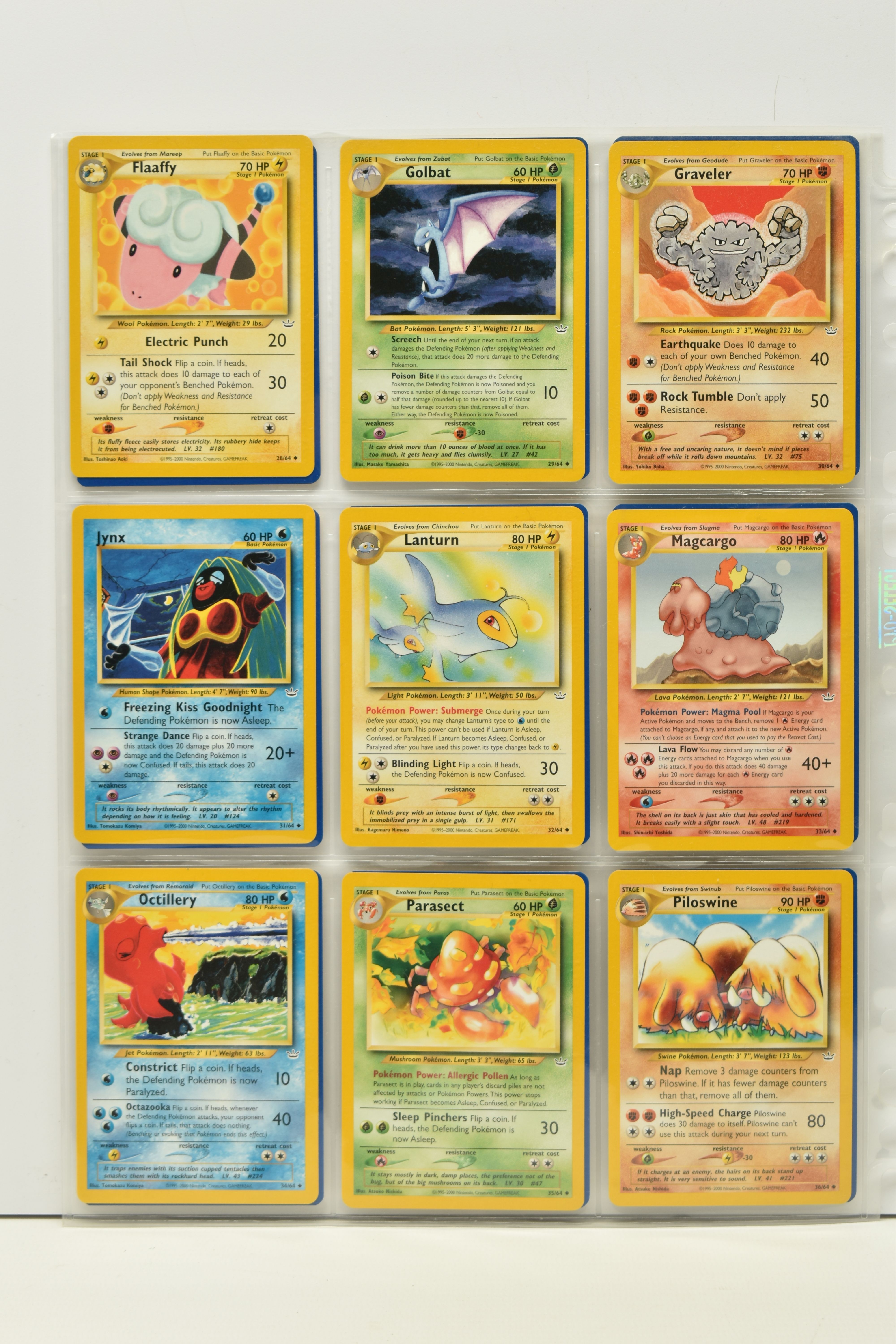 POKEMON COMPLETE NEO REVELATION SET, all 66 cards are present, including the secret rare Shining - Image 4 of 8