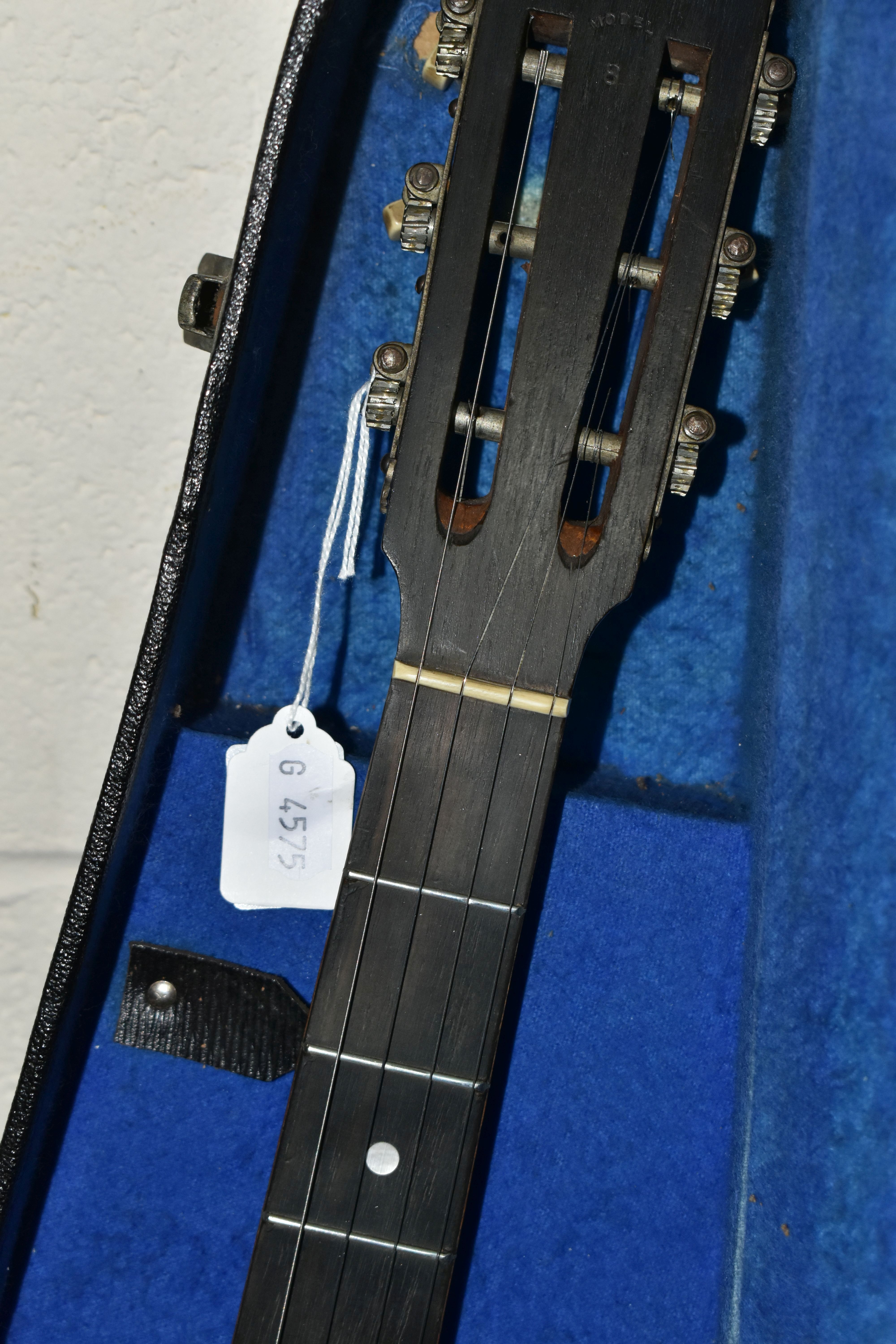 A BANJO AND HARD CASE, comprising 'The New Windsor' patent Zither Banjo made by A.O Windsor of - Image 3 of 10