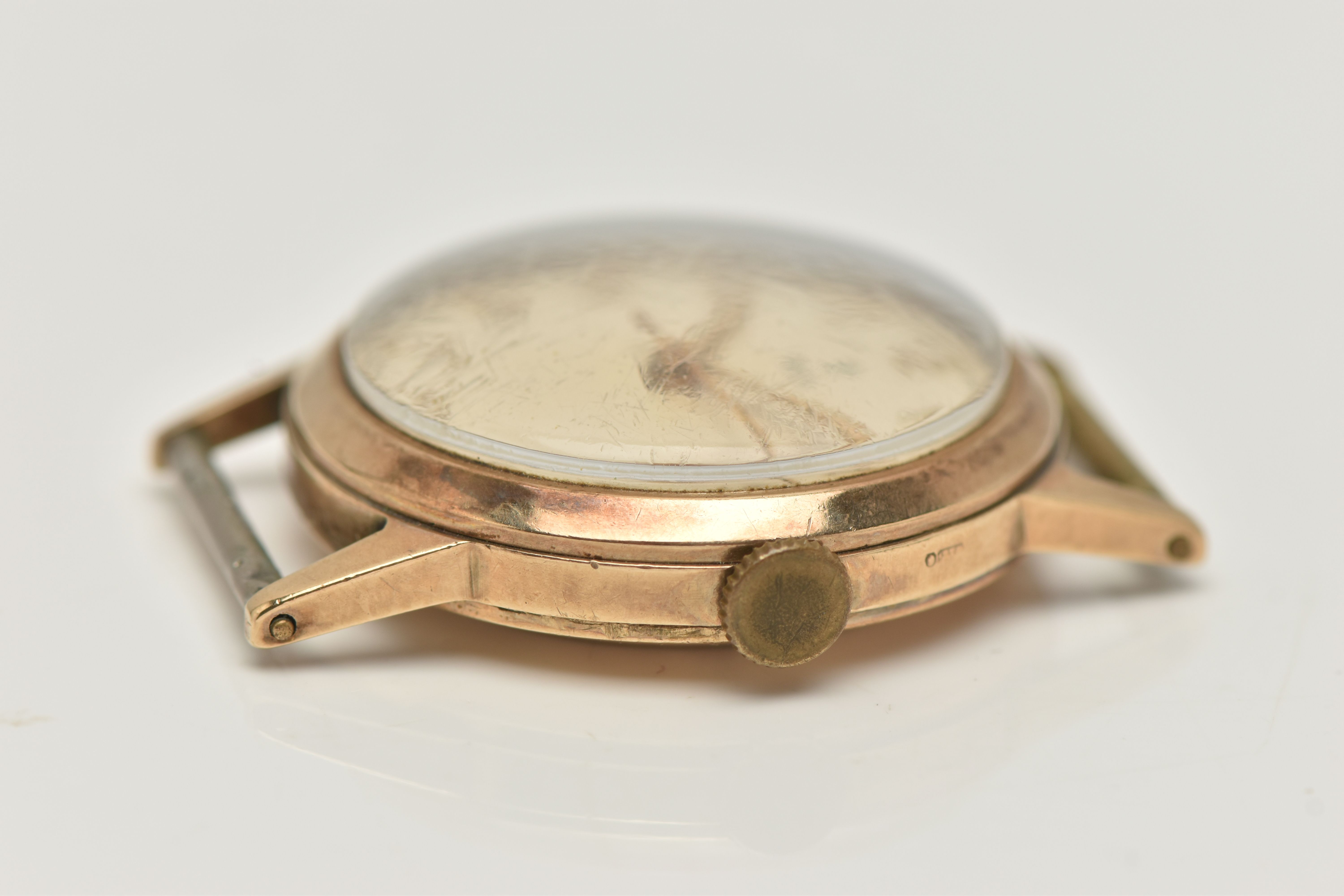 A GENTS 9CT GOLD 'TUDOR' WATCH, manual wind, round cream dial signed 'Tudor', Arabic numerals, - Image 5 of 5
