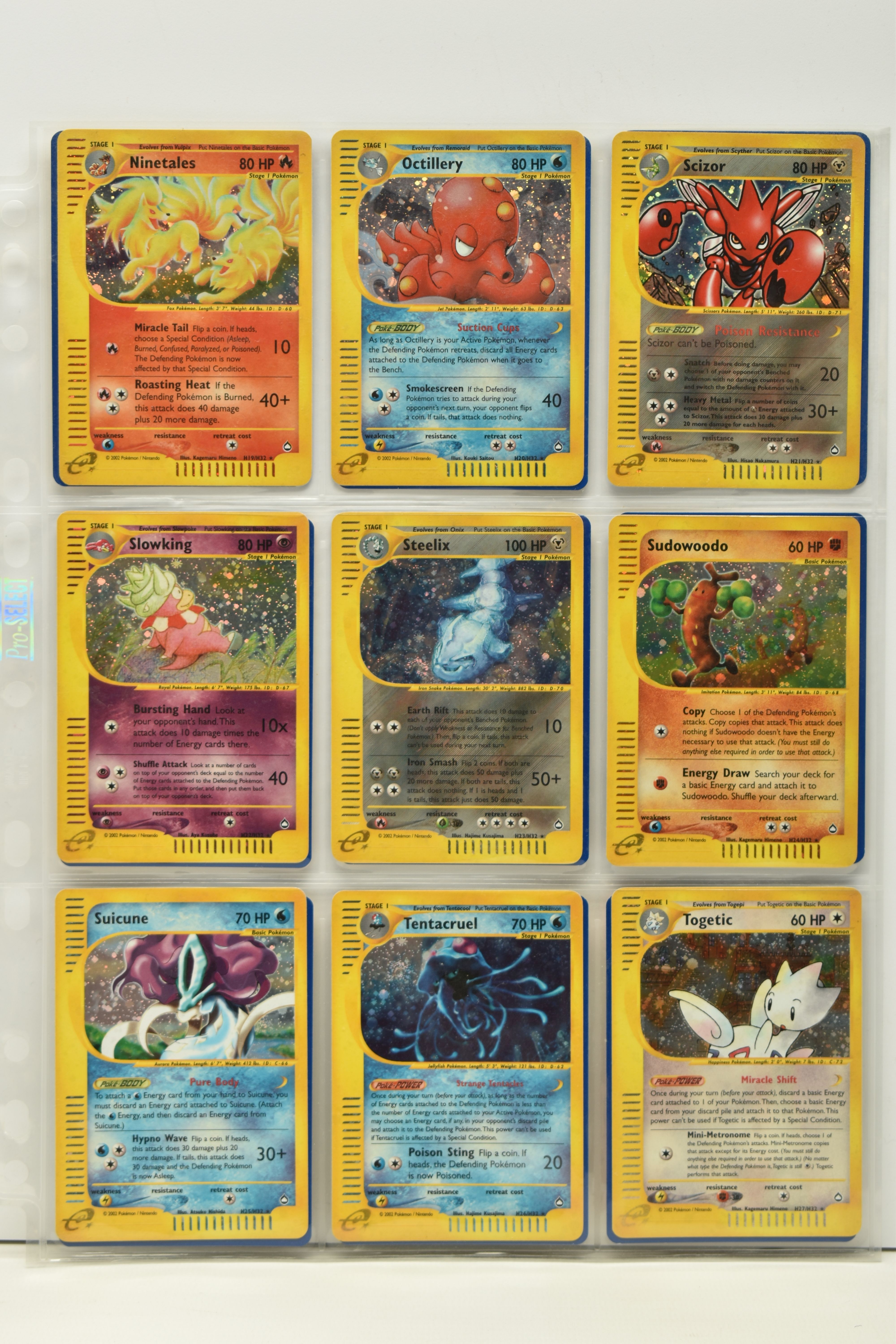 POKEMON COMPLETE AQUAPOLIS MASTER SET, all cards are present, including the secret rare Kingdra, - Image 3 of 38