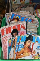 A COLLECTION OF VINTAGE ADULT MAGAZINES, mainly 1970s and 1980s, Playbirds, Fiesta, Escort, Club