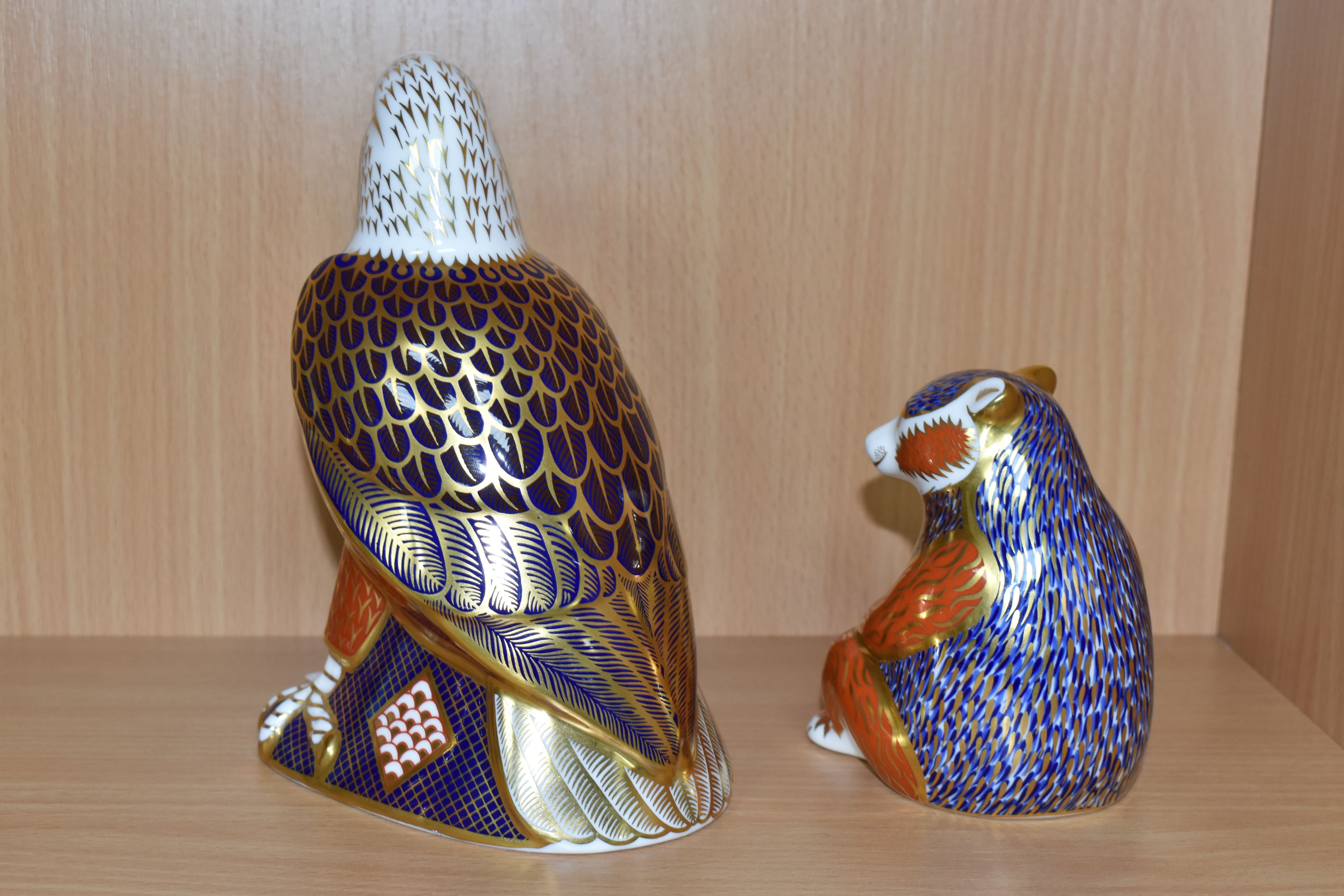 TWO ROYAL CROWN DERBY IMARI PAPERWEIGHTS, comprising Honey Bear, first quality with gold stopper, - Image 3 of 4