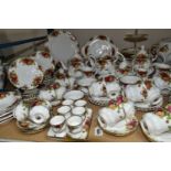 A NINETY SIX PIECE ROYAL ALBERT 'OLD COUNTRY ROSES' DINNER SERVICE, comprising three large