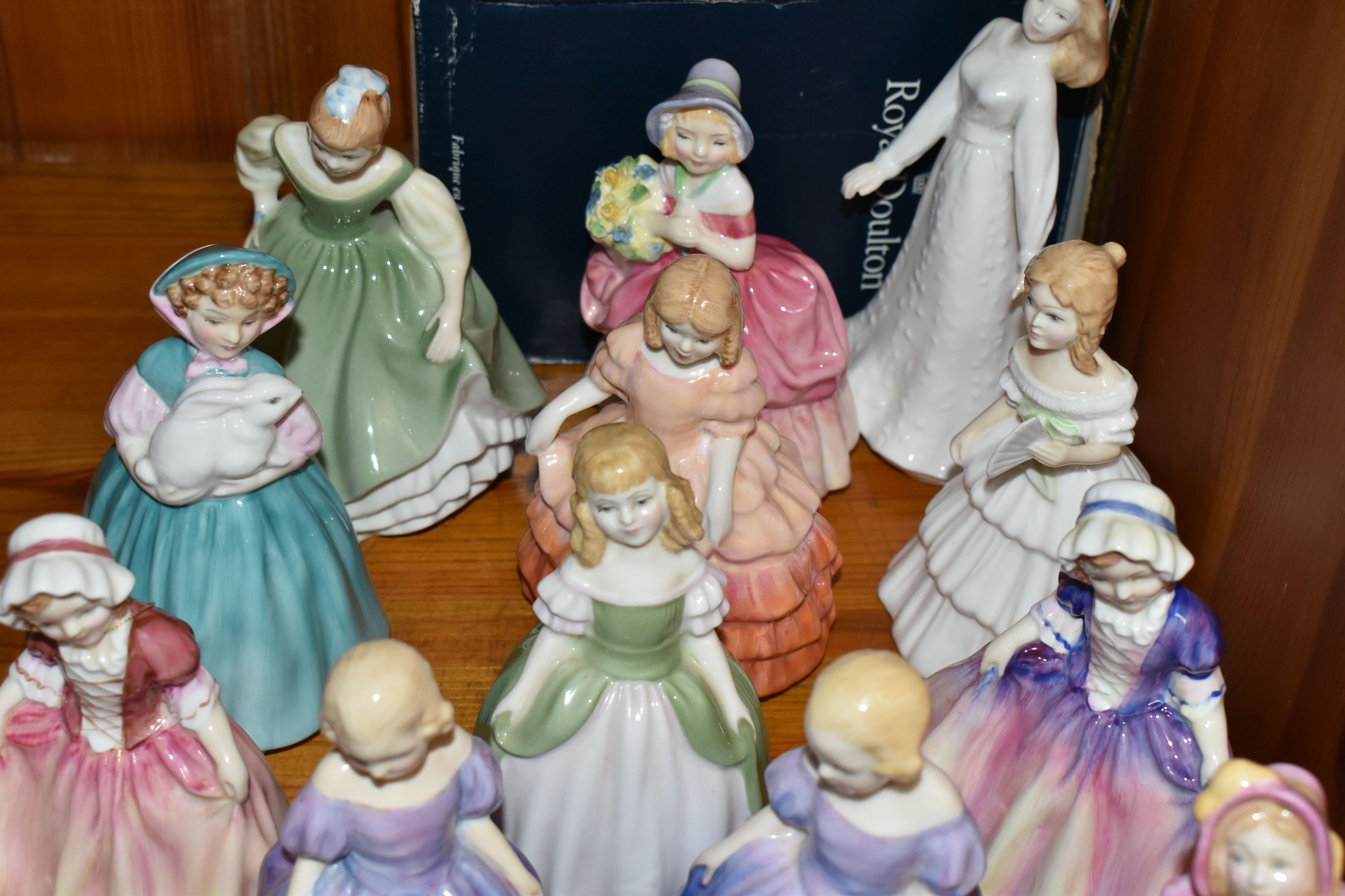 A GROUP OF SEVENTEEN ROYAL DOULTON SMALL LADIES, comprising Sentiments -Happy Anniversary HN4068 ( - Image 6 of 7