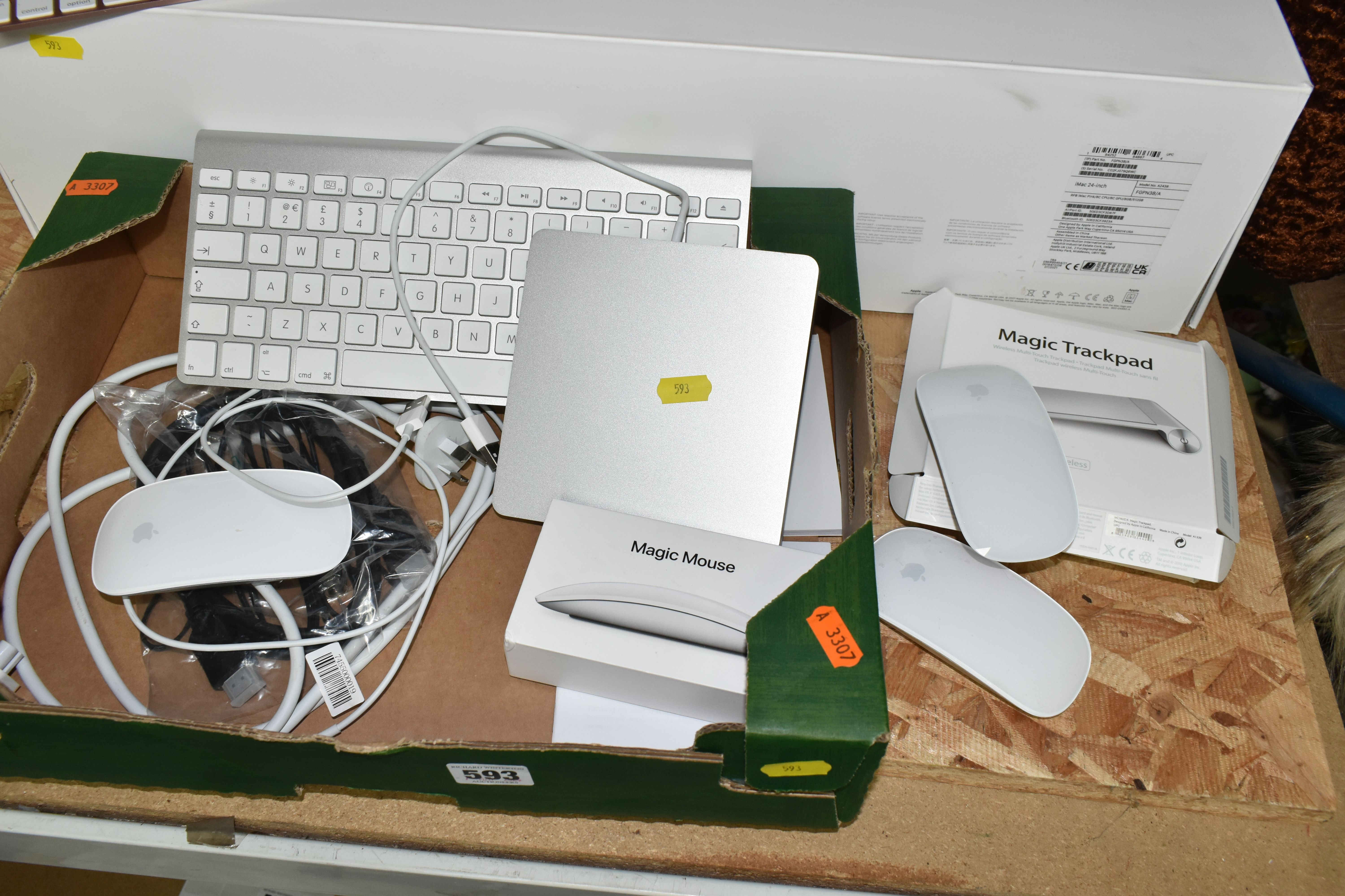 A REFURBISHED 24 INCH APPLE iMAC COMPUTER WITH BOX, model number A2438, together with an Apple A3179 - Image 2 of 5