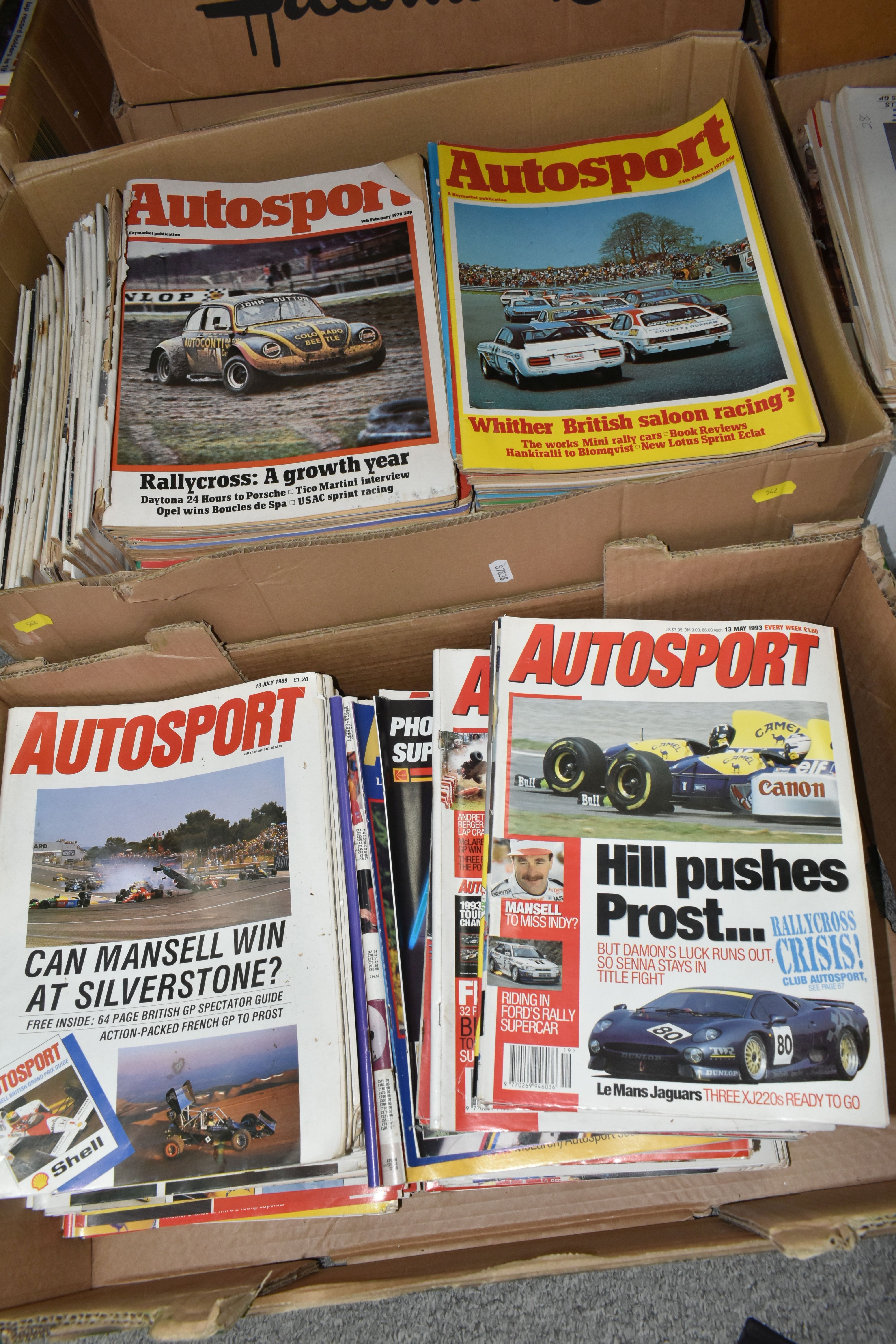 EIGHT BOXES OF AUTOSPORT MAGAZINES, editions range from 1971 to 2015 together with a box - Image 3 of 7