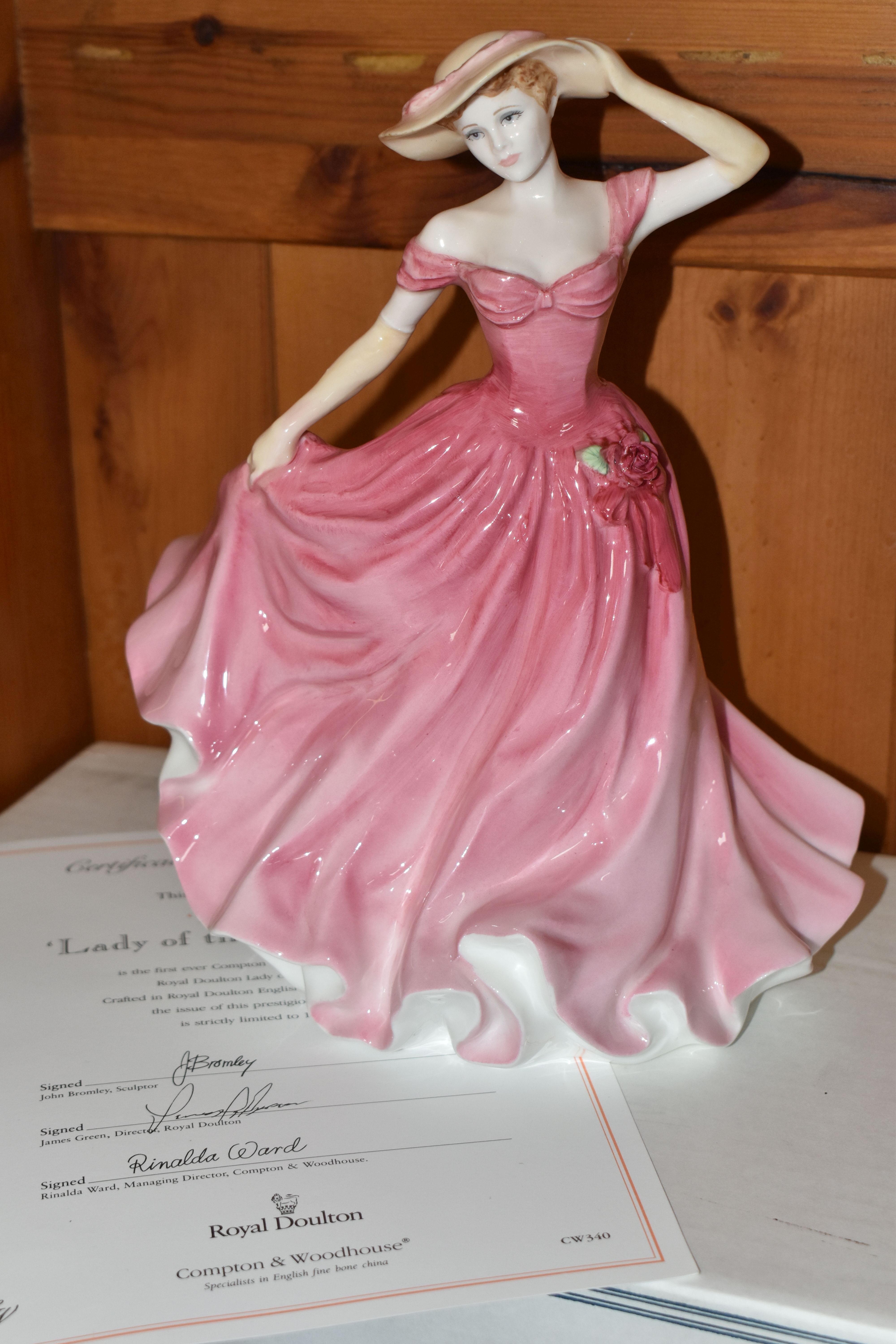 A GROUP OF FIVE ROYAL DOULTON FIGURINES, comprising two 'Sophie' Lady of the Year 1998 figures - Image 3 of 7