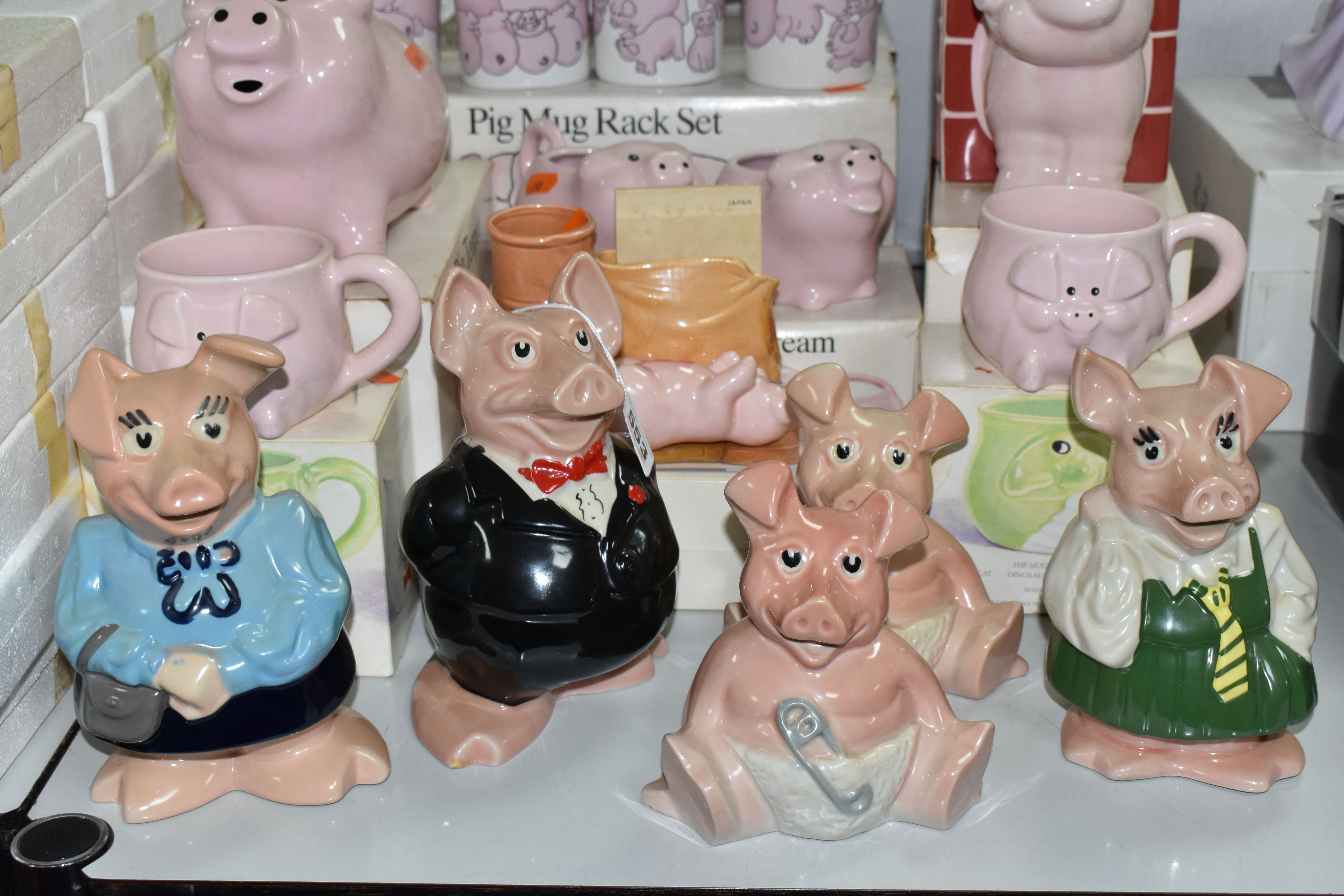 A COLLECTION OF PIG THEMED CERAMICS, to include five Wade Nat West piggy banks: Sir Nathaniel (toe - Image 2 of 6