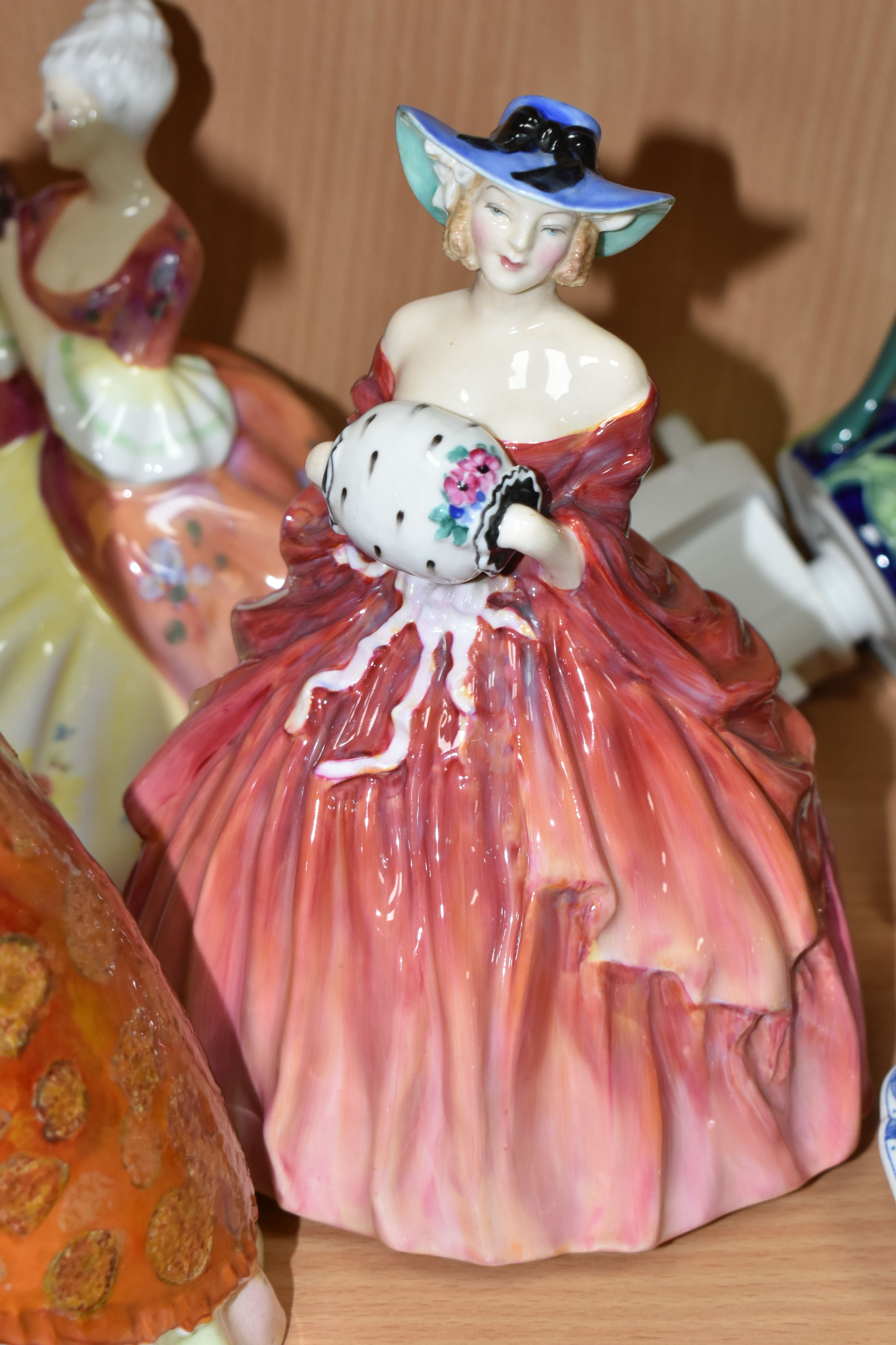 A GROUP OF ROYAL DOULTON FIGURES, comprising 'The Leisure Hour' HN2055, 'Genevieve' HN1962, 'The - Image 3 of 5
