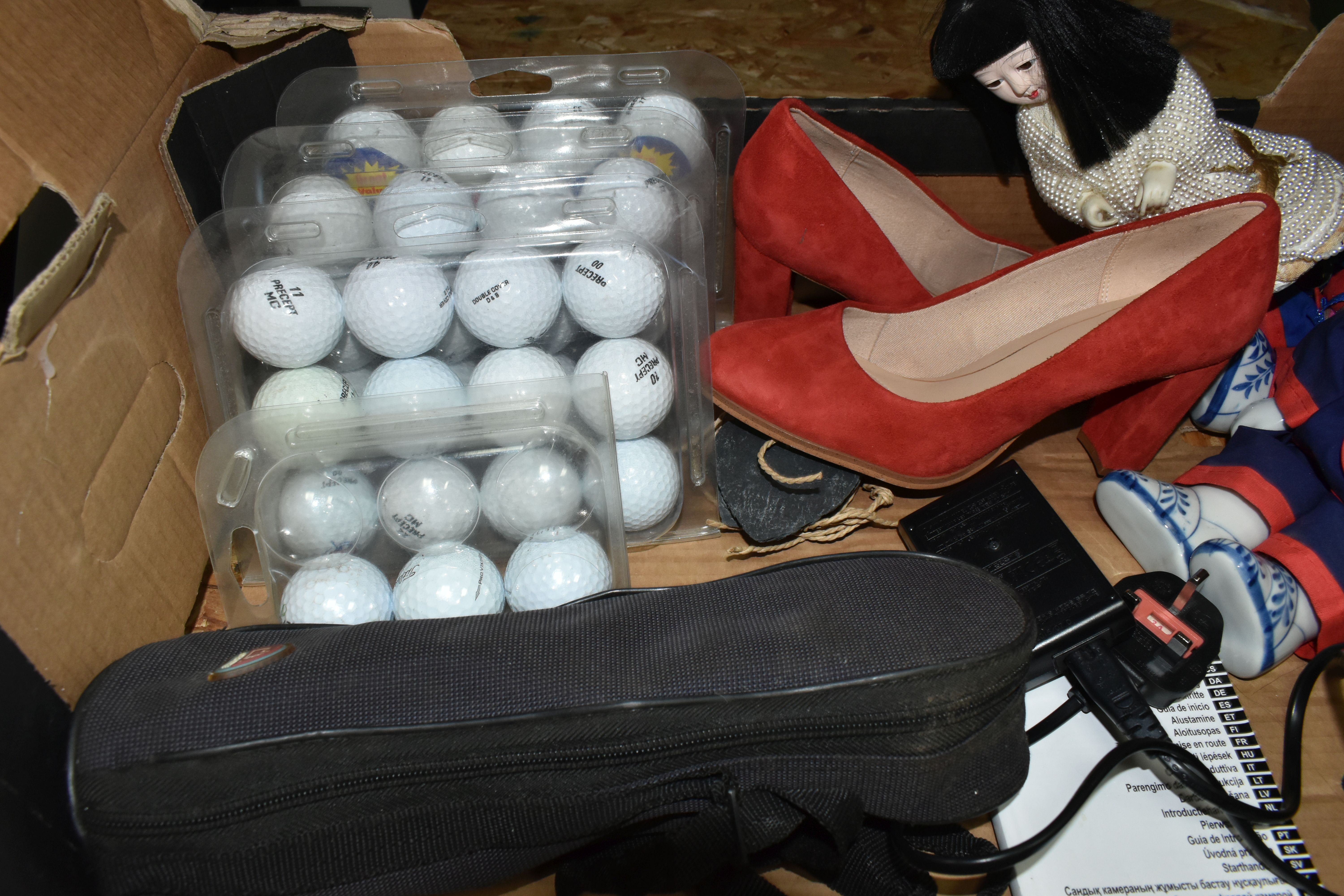 TWO BOXES OF CERAMICS, CAMERA, GOLF INTEREST AND SUNDRY ITEMS, to include a Canon IXUS 275 HS - Image 6 of 7