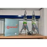 THREE MATHMOS TELSTAR LAVA LAMPS, one boxed, height 50cm (3) (Condition Report: appear ok, untested,