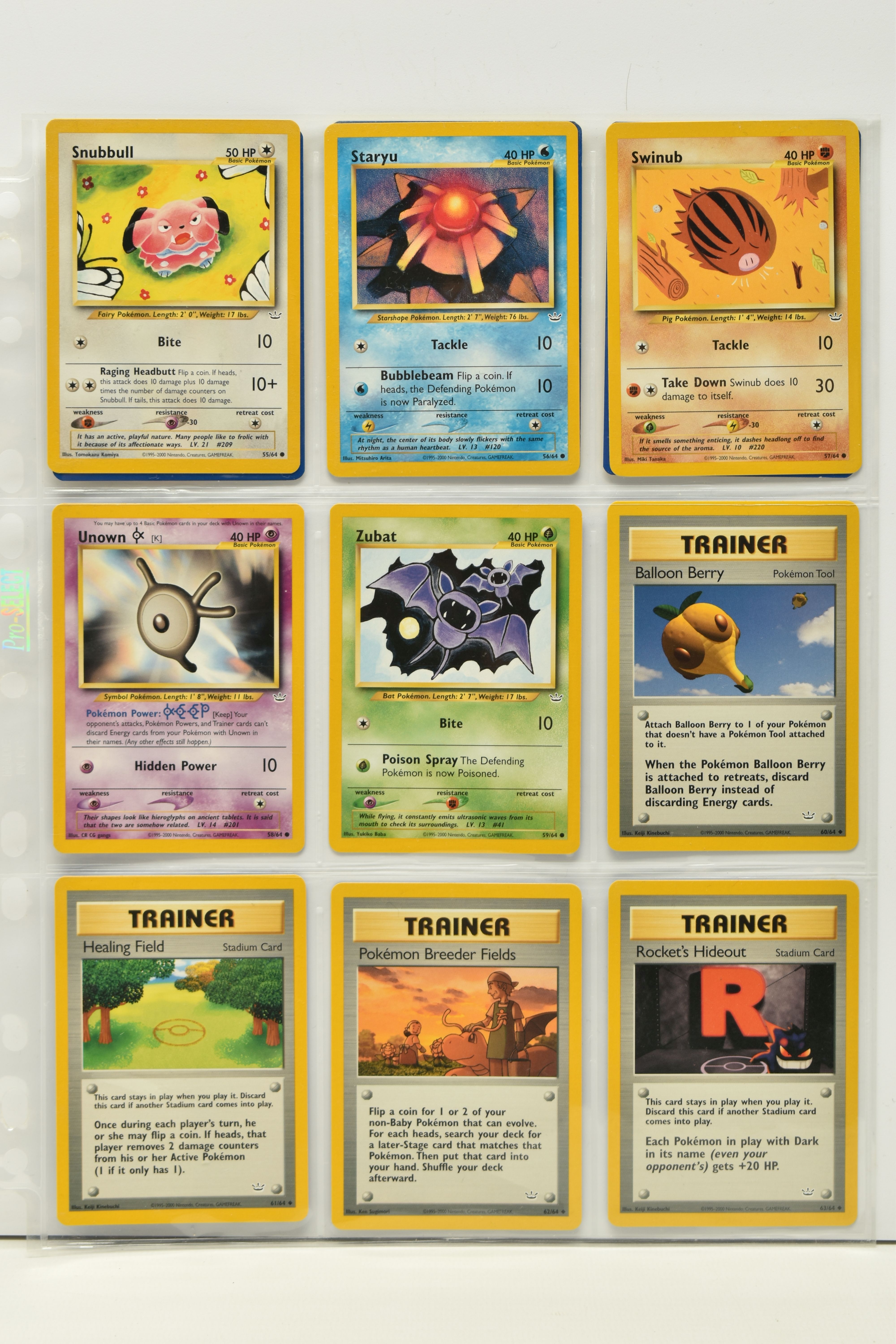 POKEMON COMPLETE NEO REVELATION SET, all 66 cards are present, including the secret rare Shining - Image 7 of 8