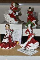FOUR ROYAL DOULTON CHRISTMAS DAY FIGURINES, comprising 2005 HN4723 with certificate and box, 2006