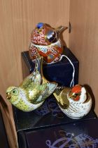 THREE BOXED ROYAL CROWN DERBY PAPERWEIGHTS, comprising Royal Crown Derby Collectors Guild
