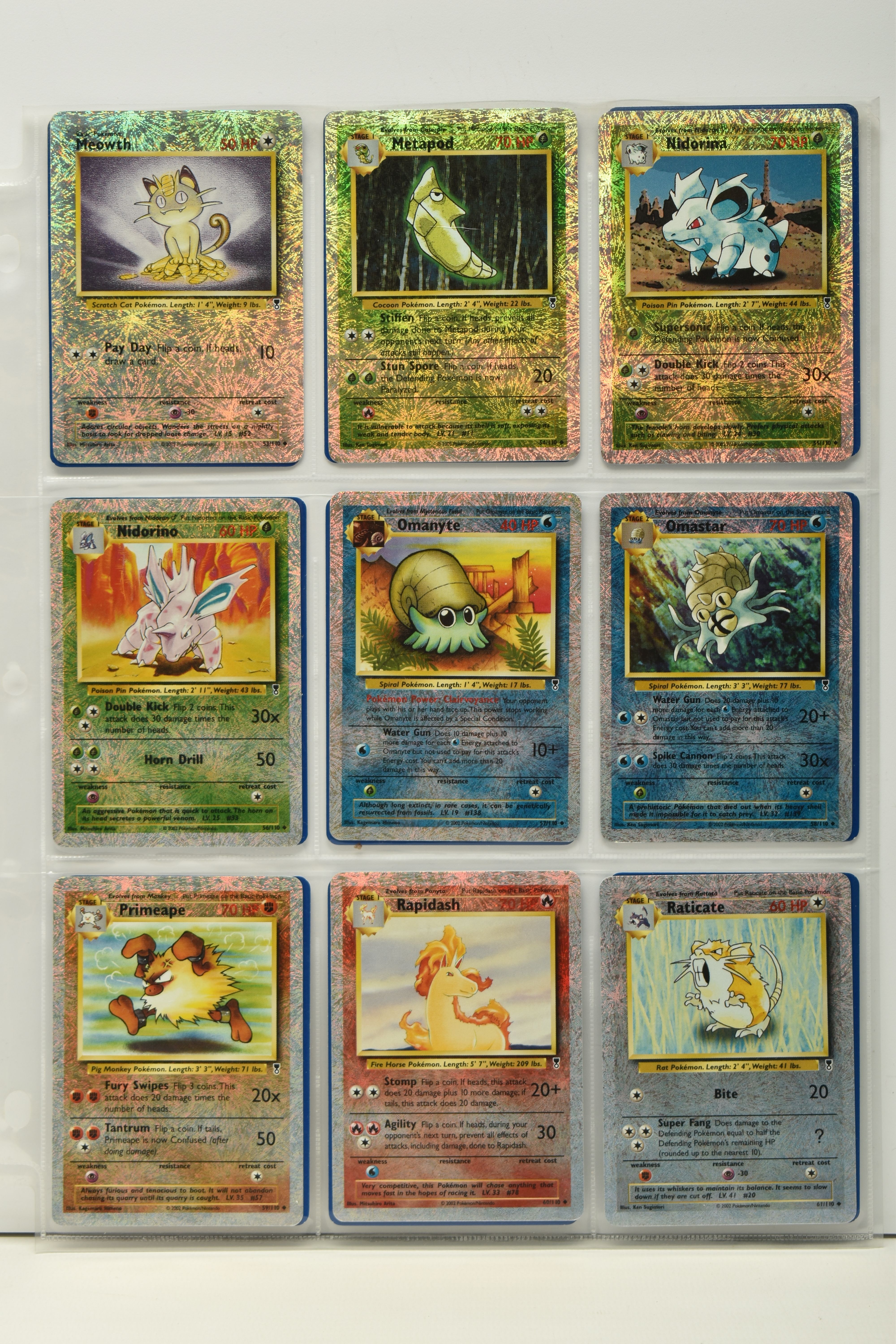 POKEMON COMPLETE LEGENDARY COLLECTION MASTER SET, all cards are present, including their reverse - Image 19 of 25