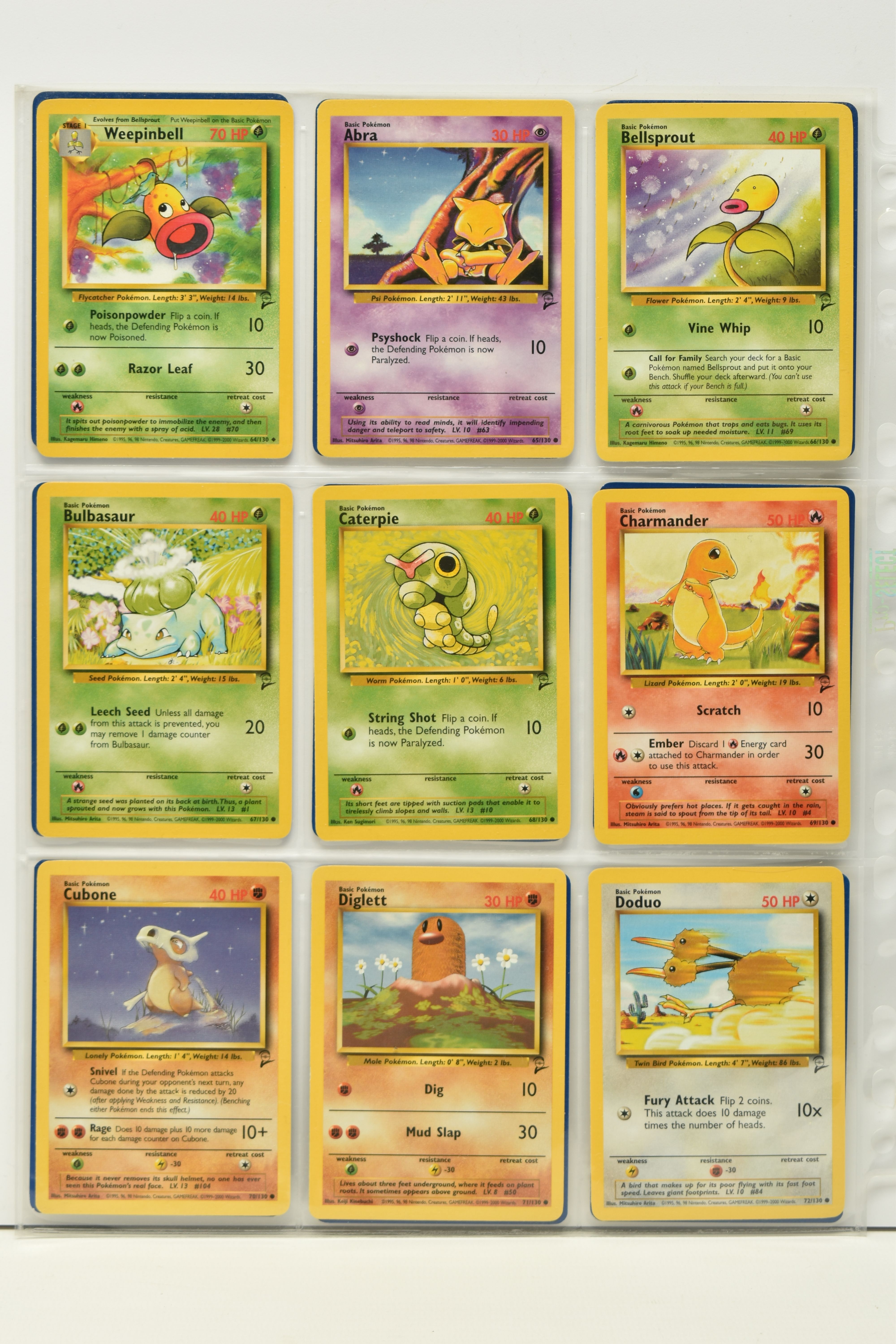 POKEMON COMPLETE BASE SET 2, all 130 cards are present, condition ranges from lightly played to - Image 8 of 15