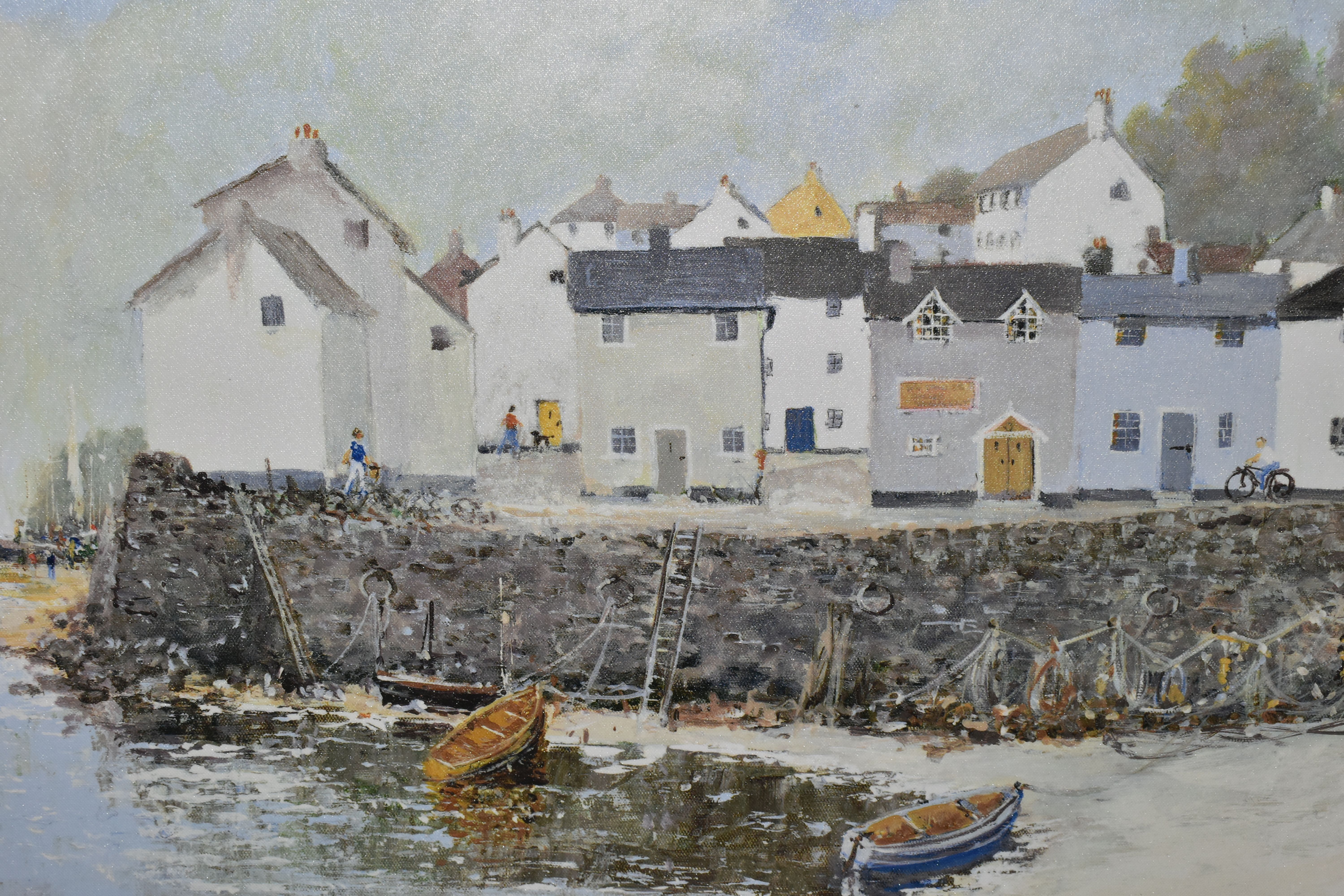 TWO DECORATIVE WALL ART PRINTS, comprising 'Morning Sands' by Anthony Waller depicting cottages - Image 2 of 6