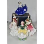SIX ROYAL DOULTON FIGURINES, comprising Becky HN2740, Patricia HN2715, My Best Friend HN3011,