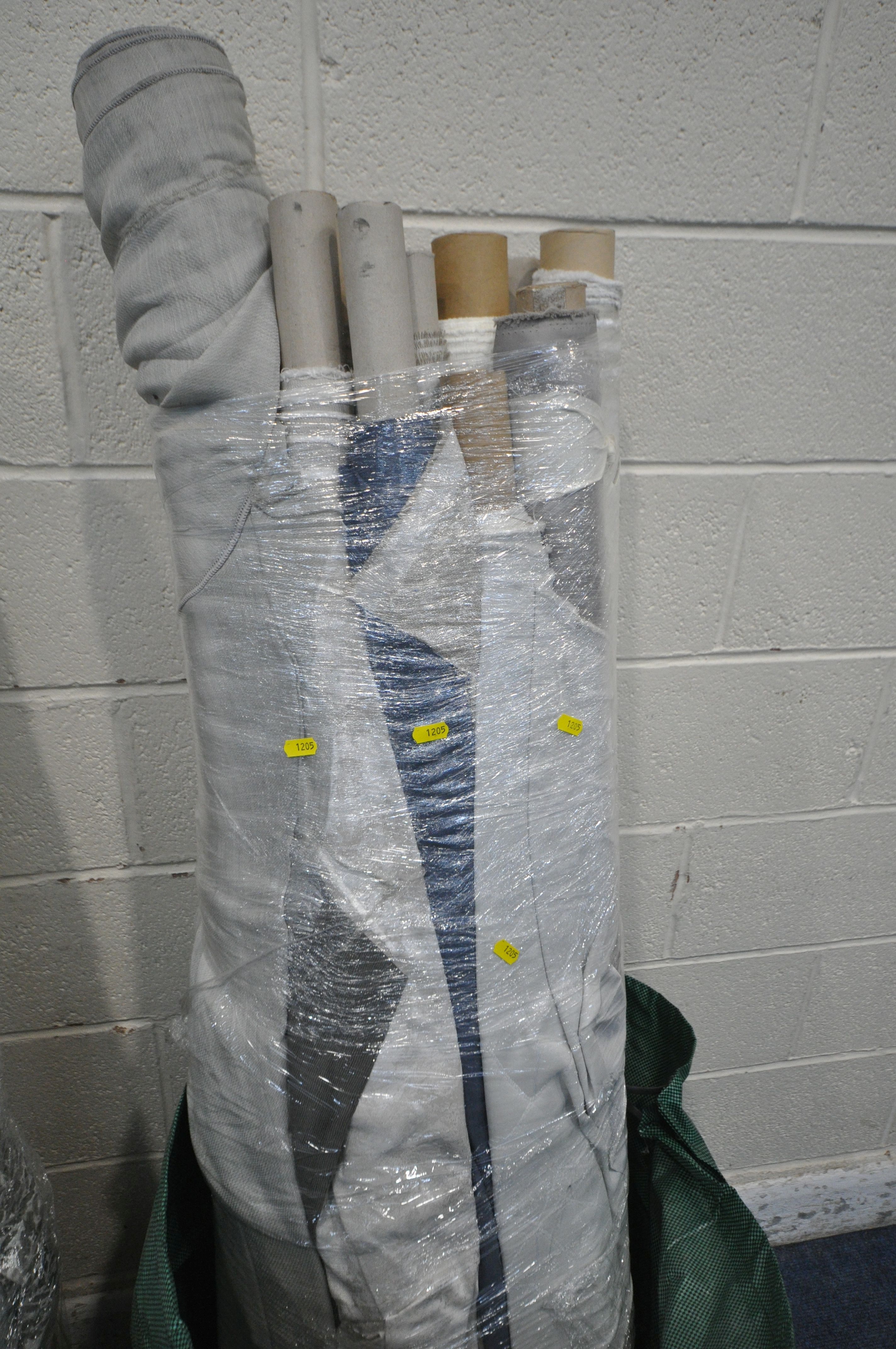 APPROXIMATELY 35 ROLLS OF FABRIC, of various lengths, patterns, styles, etc (condition report: - Image 4 of 5