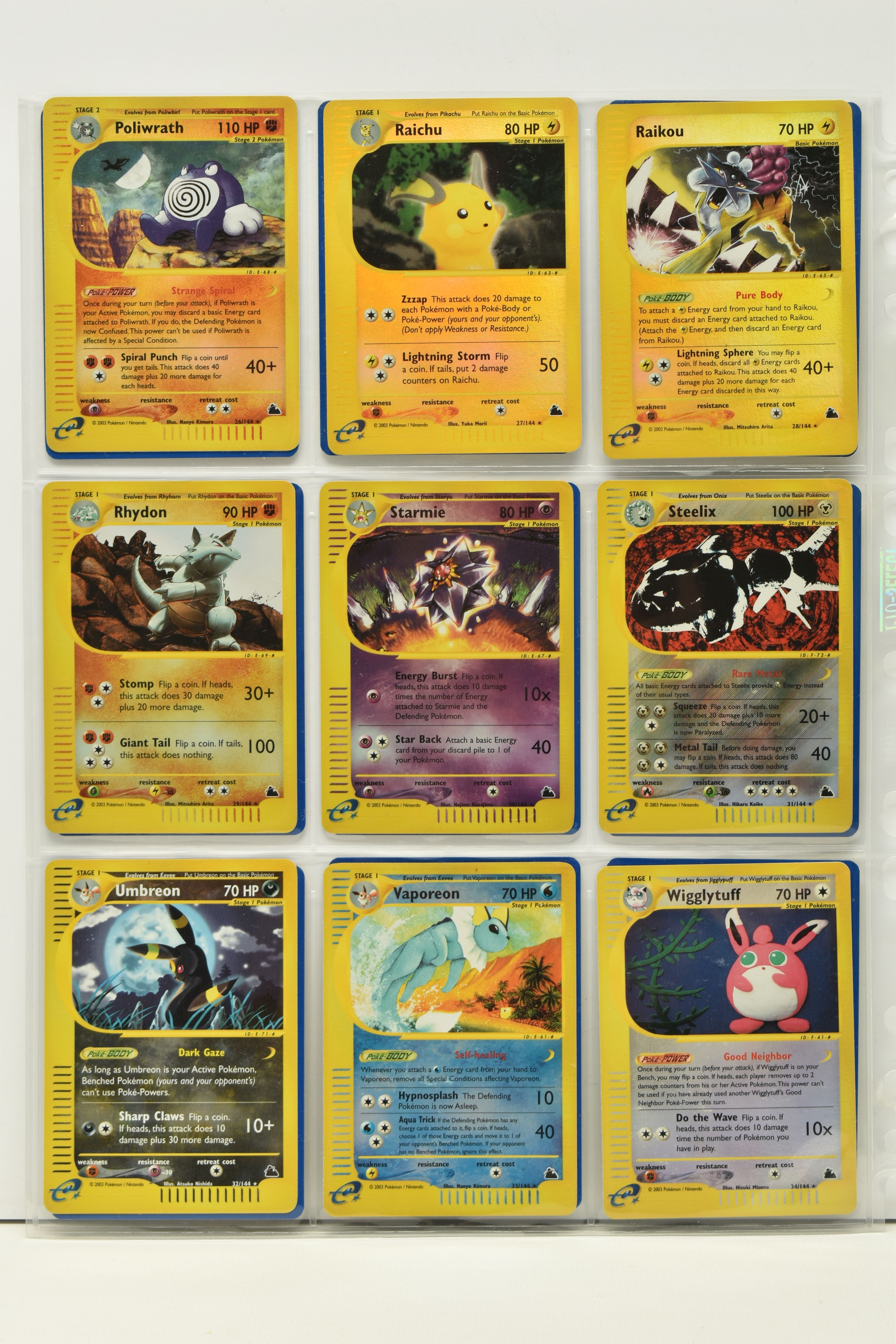 POKEMON COMPLETE SKYRIDGE MASTER SET, all cards are present, including all the secret rare cards and - Image 24 of 37