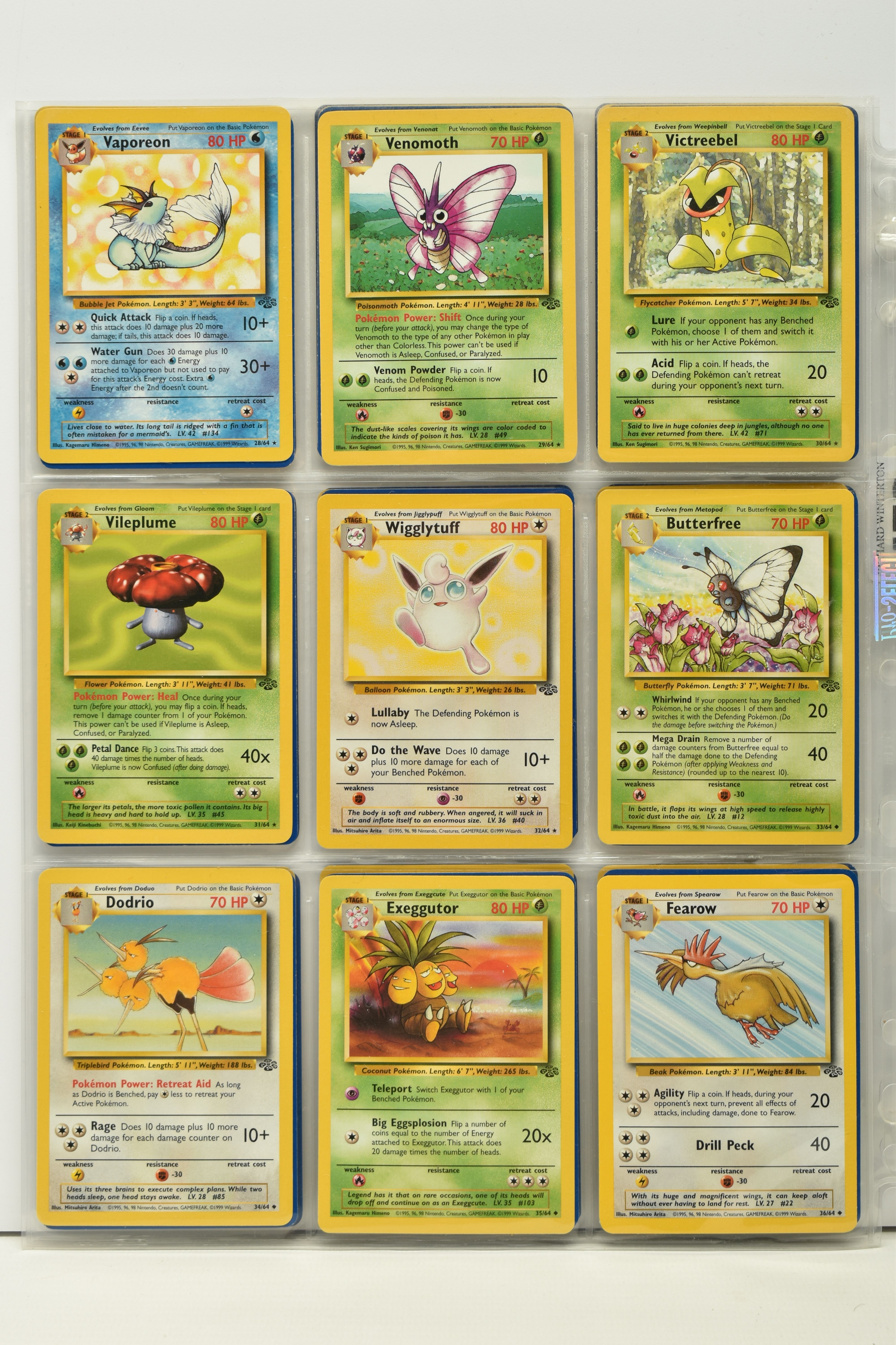 POKEMON COMPLETE JUNGLE SET, all 64 cards are present, no first editions are included, condition - Image 4 of 8