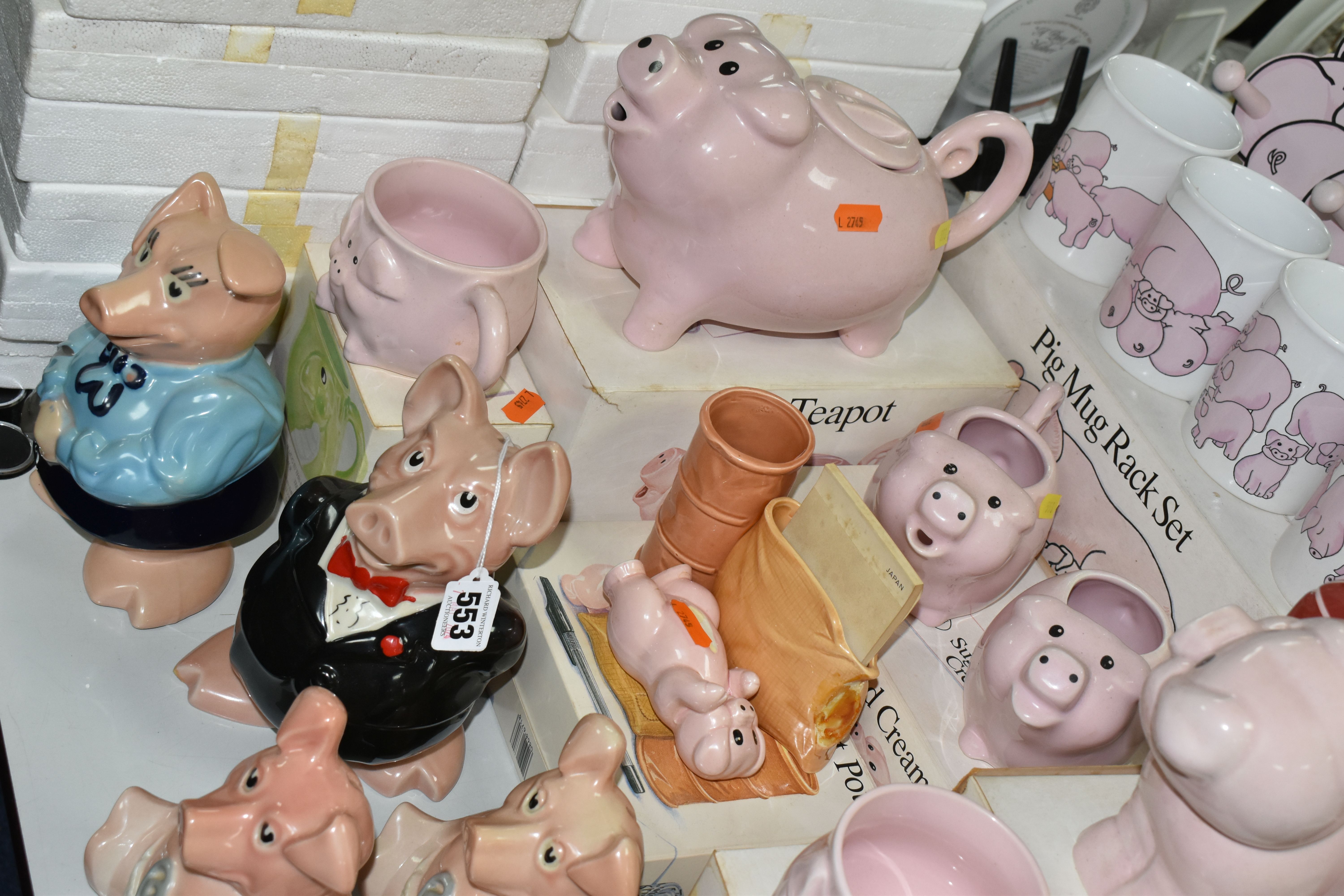 A COLLECTION OF PIG THEMED CERAMICS, to include five Wade Nat West piggy banks: Sir Nathaniel (toe - Image 6 of 6