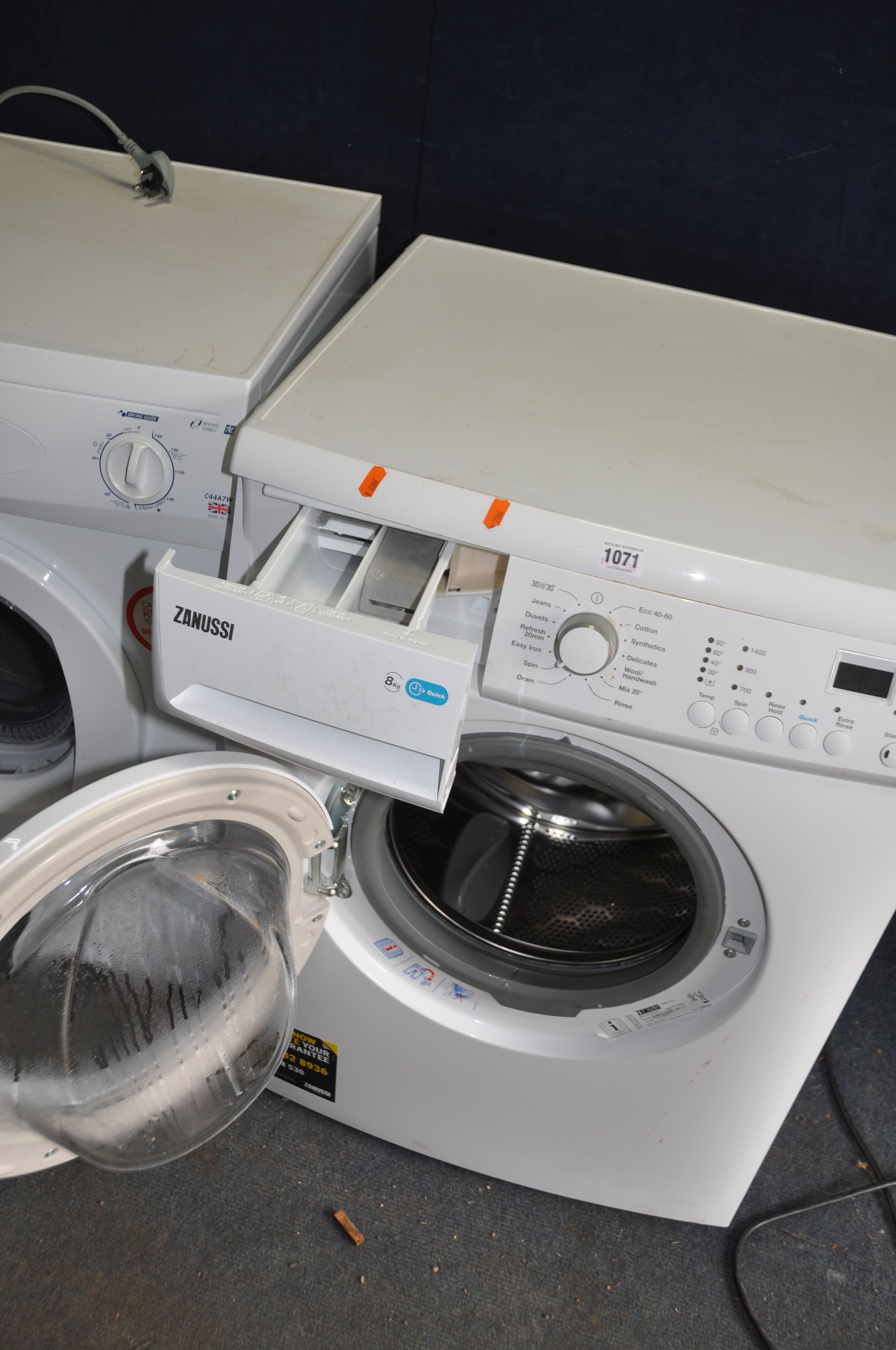 A ZANUSSI LINDO 100 WASHING MACHINE width 60cm depth 55cm height 85cm (PAT pass, spin cycle run - Image 2 of 2