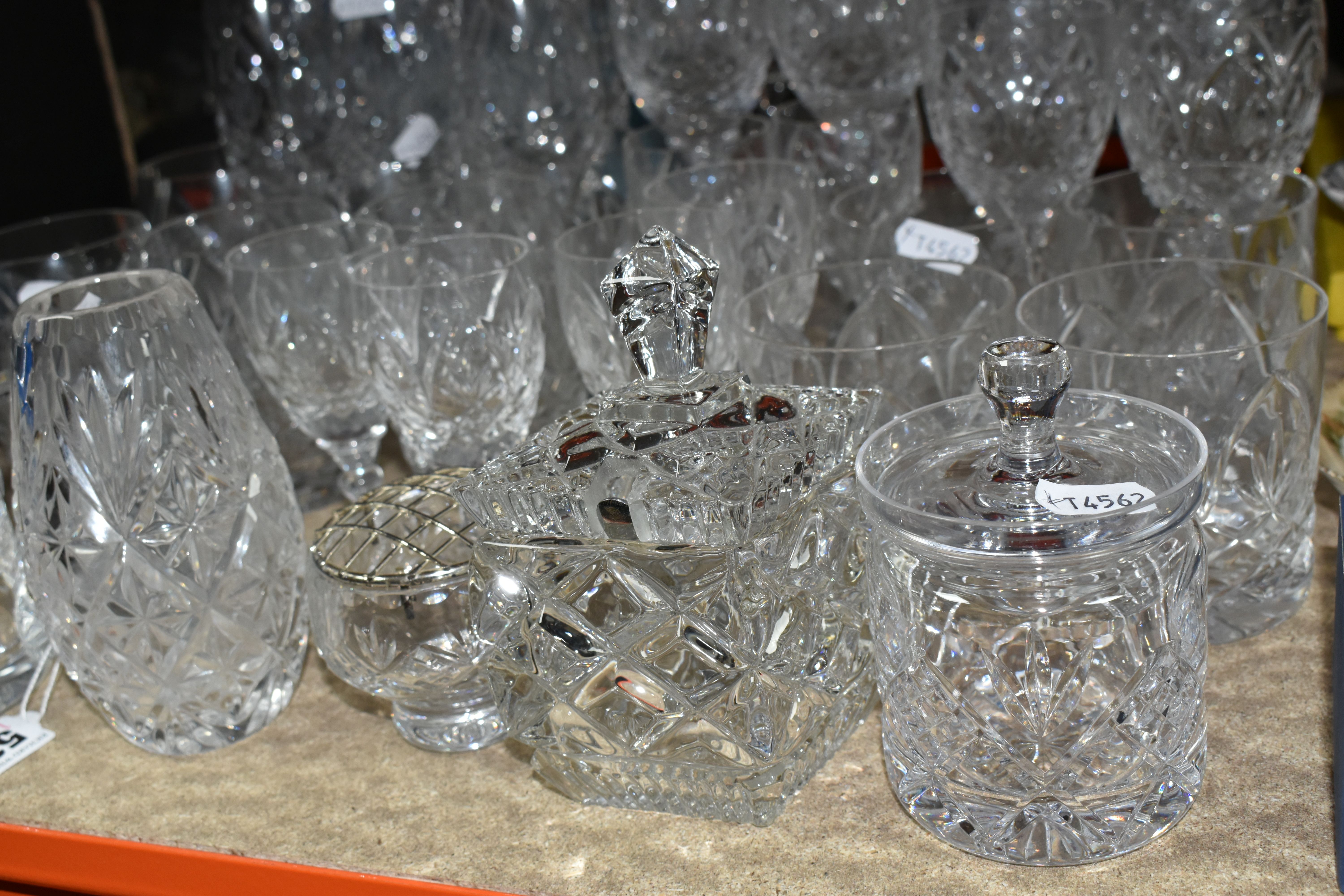 A GROUP OF GLASSWARE, to include a small suite of Tutbury Crystal: six sets of six glasses including - Image 2 of 6