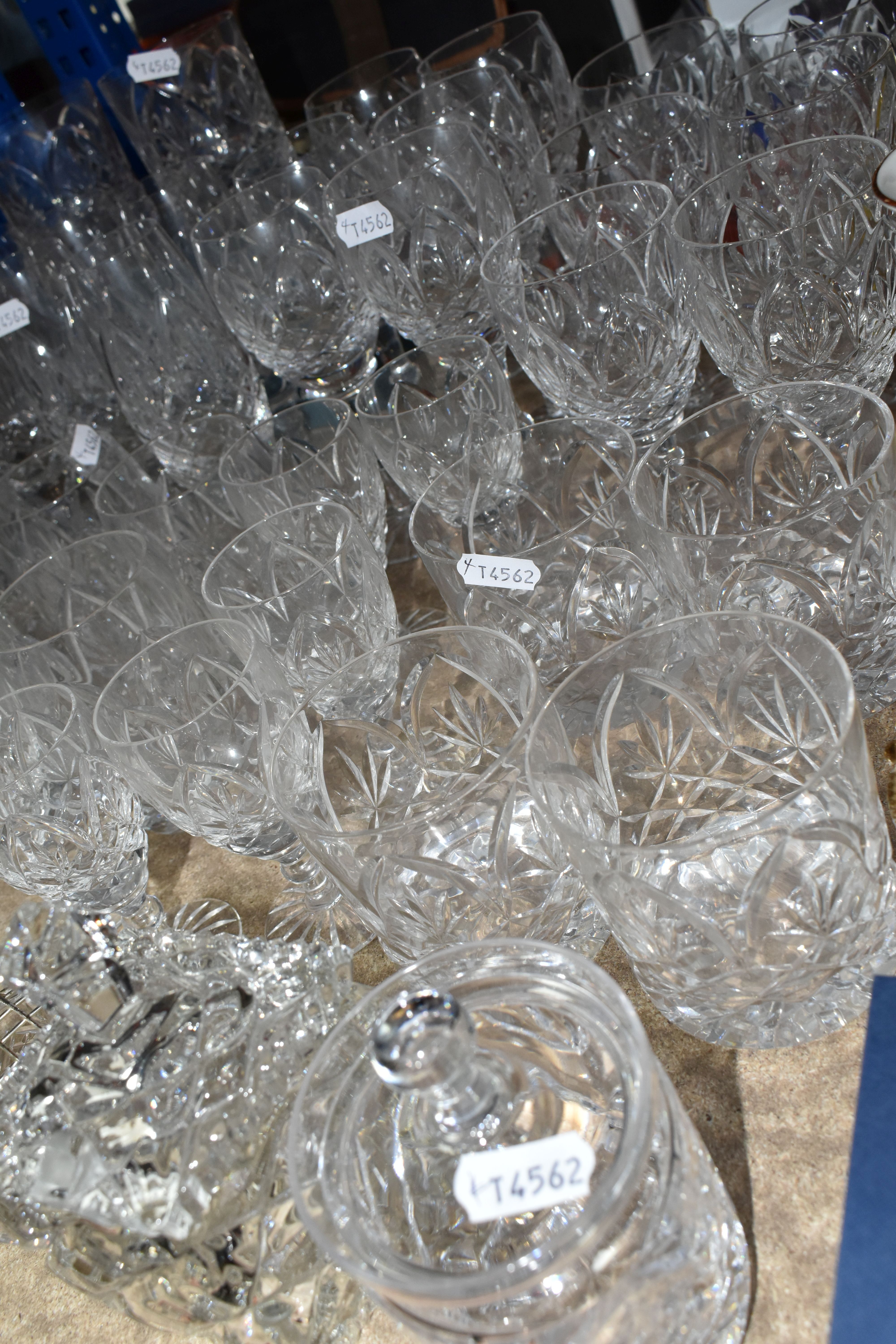 A GROUP OF GLASSWARE, to include a small suite of Tutbury Crystal: six sets of six glasses including - Image 6 of 6