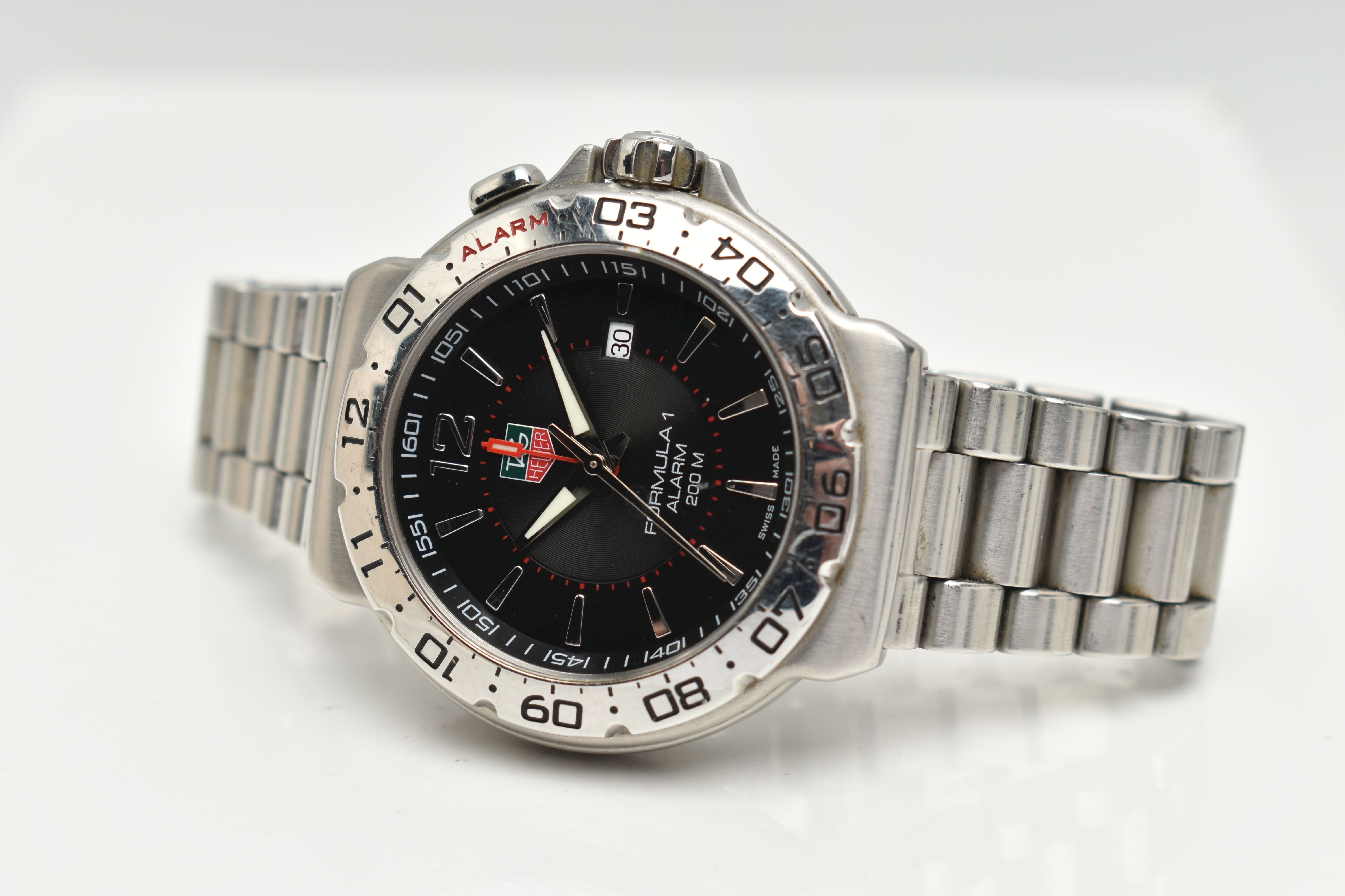 A 'TAG HEUER' FORMULA 1 WRISTWATCH, quartz movement, round black dial, signed 'Tag Heuer Formula 1 - Bild 4 aus 9