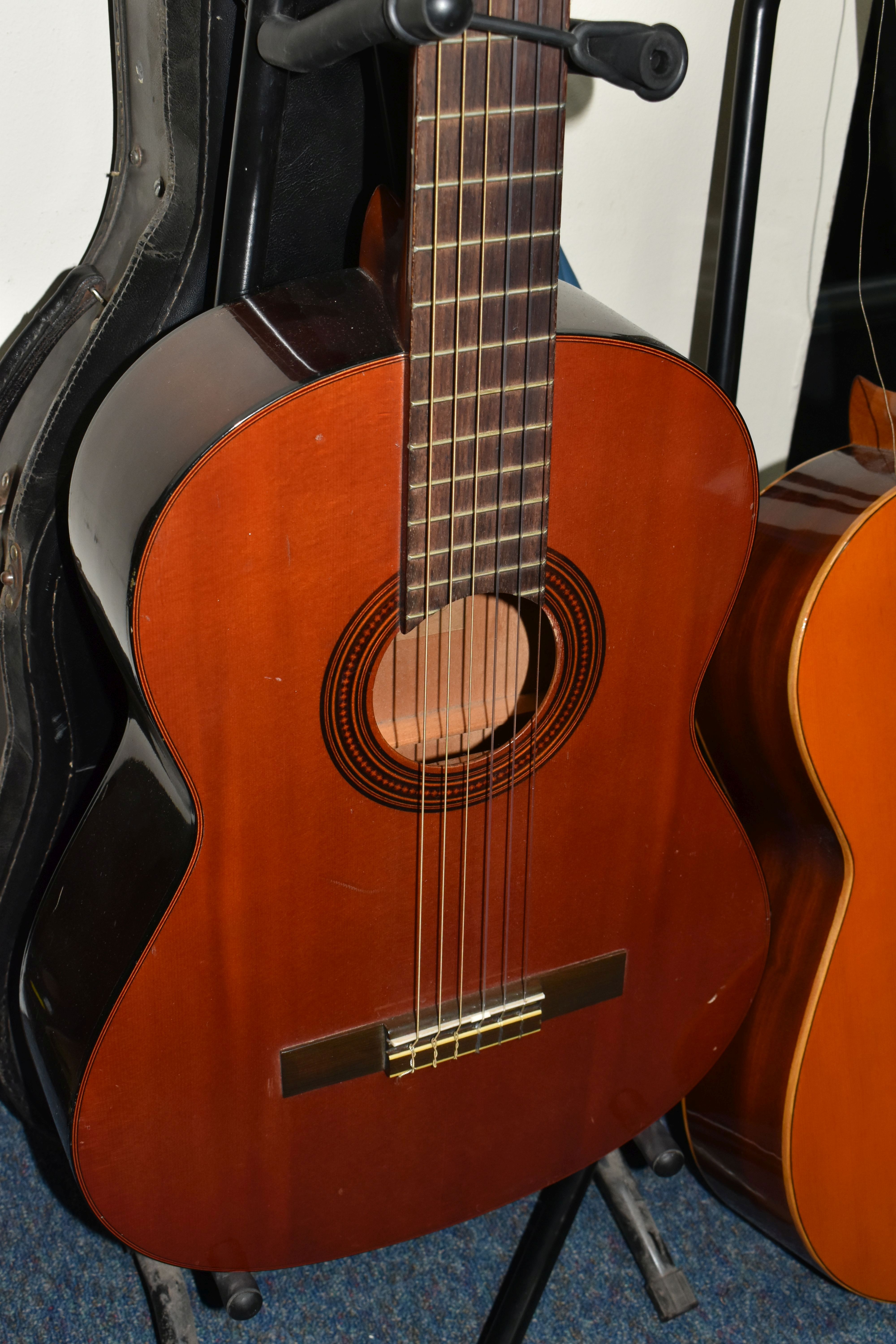 TWO ACOUSTIC GUITARS WITH CASES, comprising a Spanish BM 'Concert Grande' with a soft blue case - Image 3 of 7