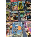 ONE BOX OF VINTAGE COMICS, are primarily horror themed, comic condition varies (1 box)