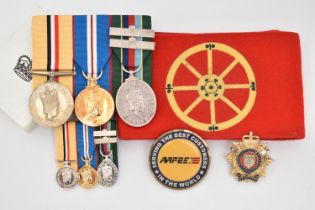 MEDAL GROUP, to include a set of three Queen Elizabeth II medals, awarded to '24525128 CPL C T JONES