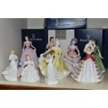 TEN ROYAL DOULTON FIGURINES, comprising Hannah HN3369 with inscription and date 1996 to base