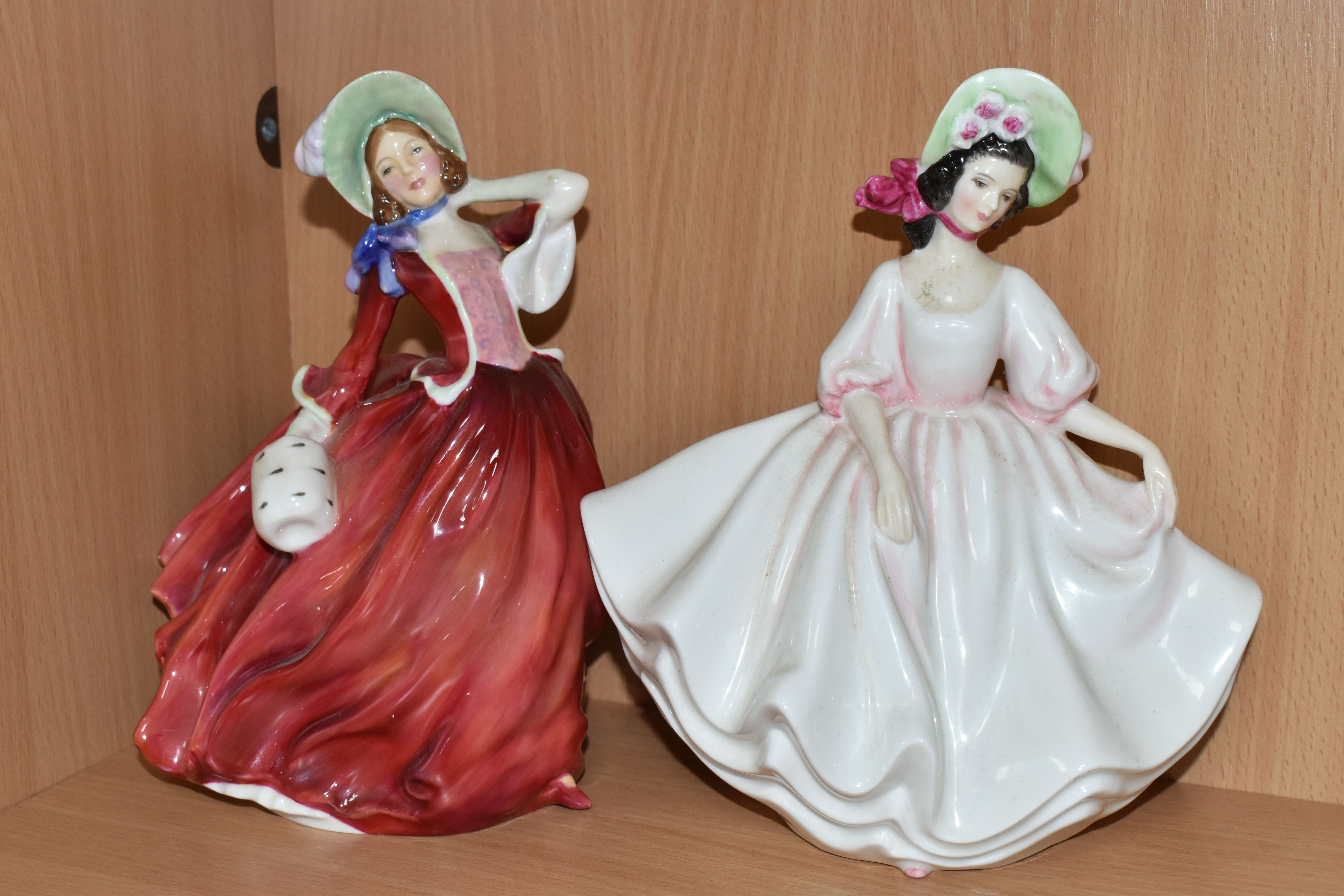 EIGHT ROYAL DOULTON FIGURINES, comprising Fleur HN2368 (hand broken and reglued, back of hand and - Image 6 of 6