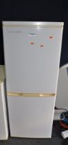 A FRIDGEMASTER MC55196 FRIDGE FREEZER width 54cm depth 54cm height 142cm (PAT pass and working at